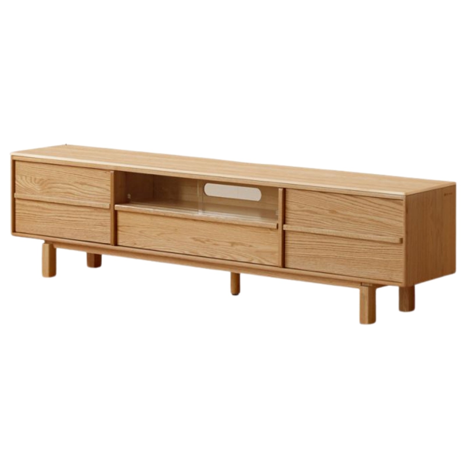Oak Solid Wood Modern Minimalist TV Cabinet