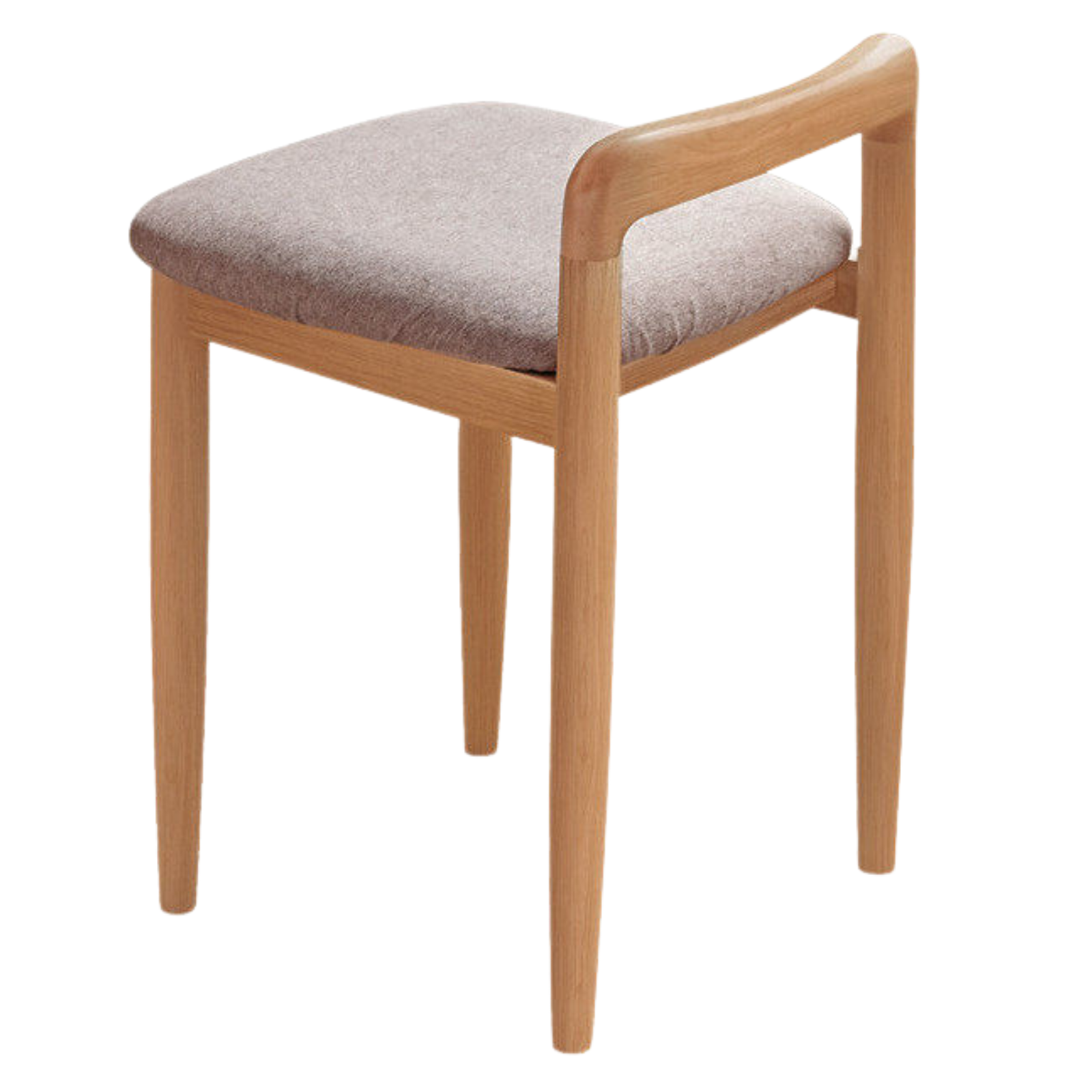 Oak, Cherry, Beech Solid Wood Makeup Stool Chair