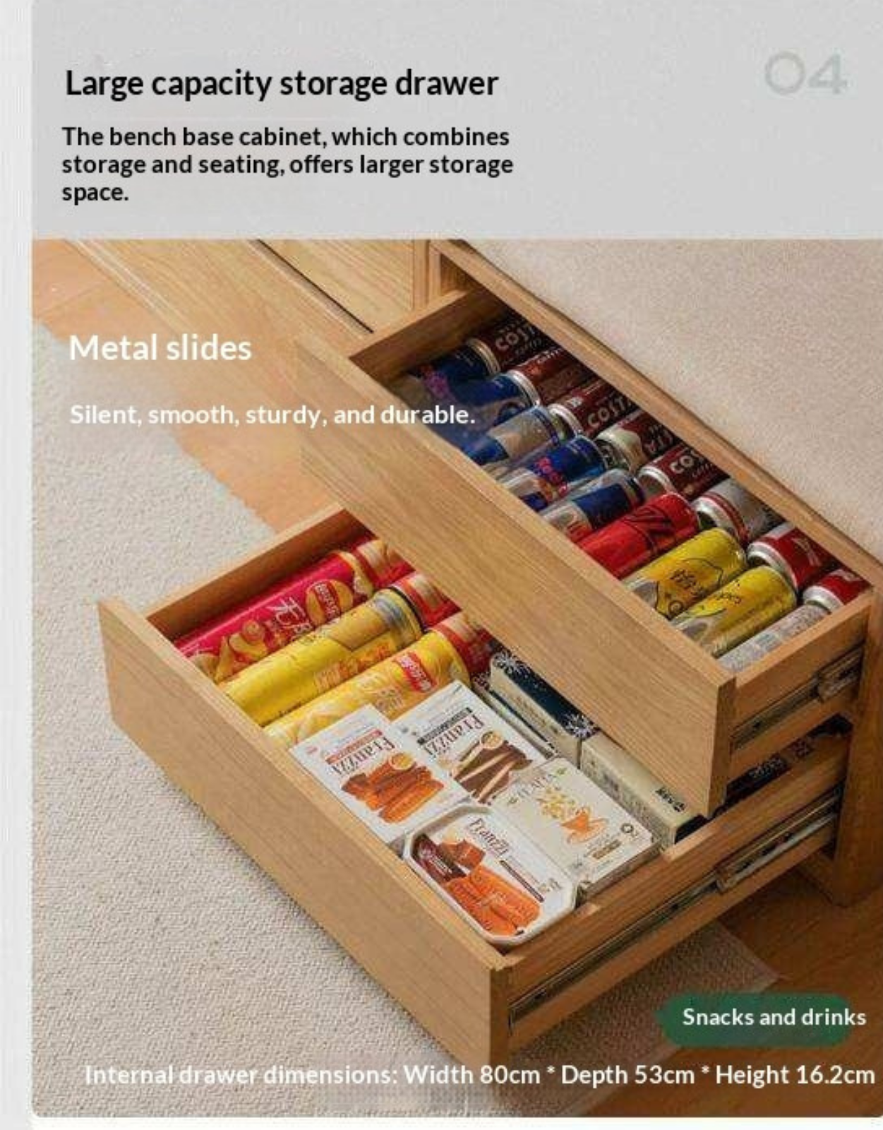 Ash, Oak Solid Wood Modern Combination Bookcase Integrated Card Seat