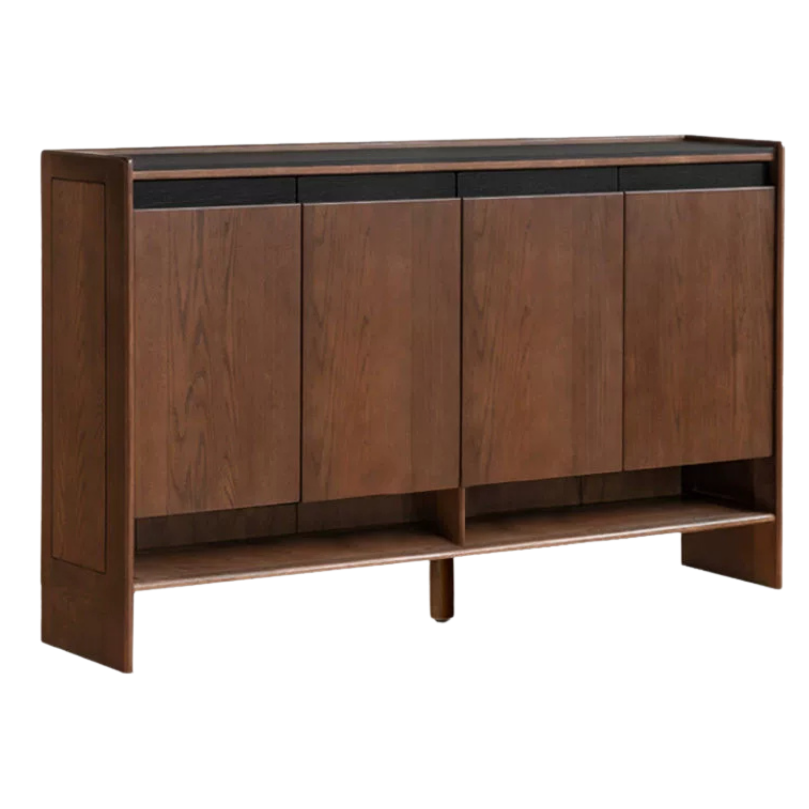 Oak Solid Wood Modern Rock Board Shoe Cabinet