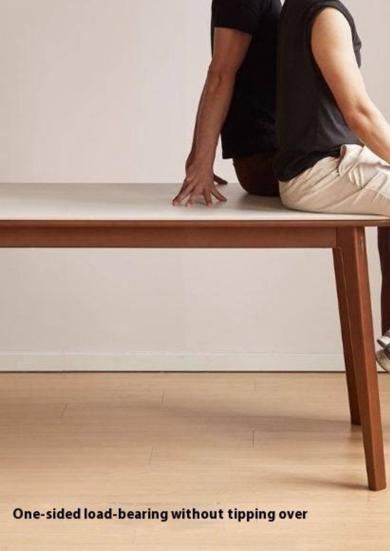 Tulipwood Solid Wood Rock Plate Dining Table