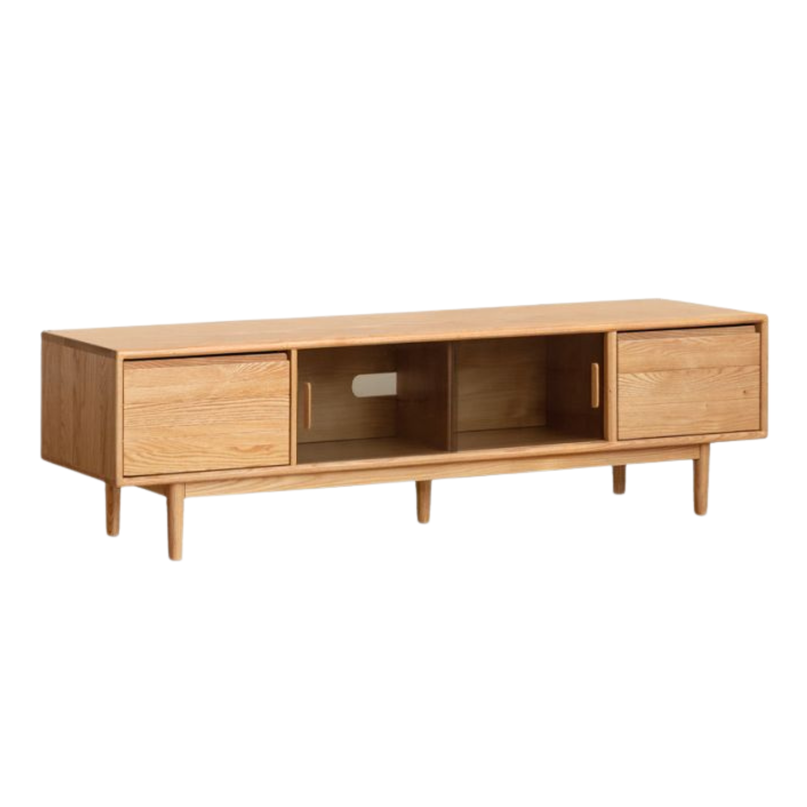 Oak Solid Wood Modern TV Cabinet