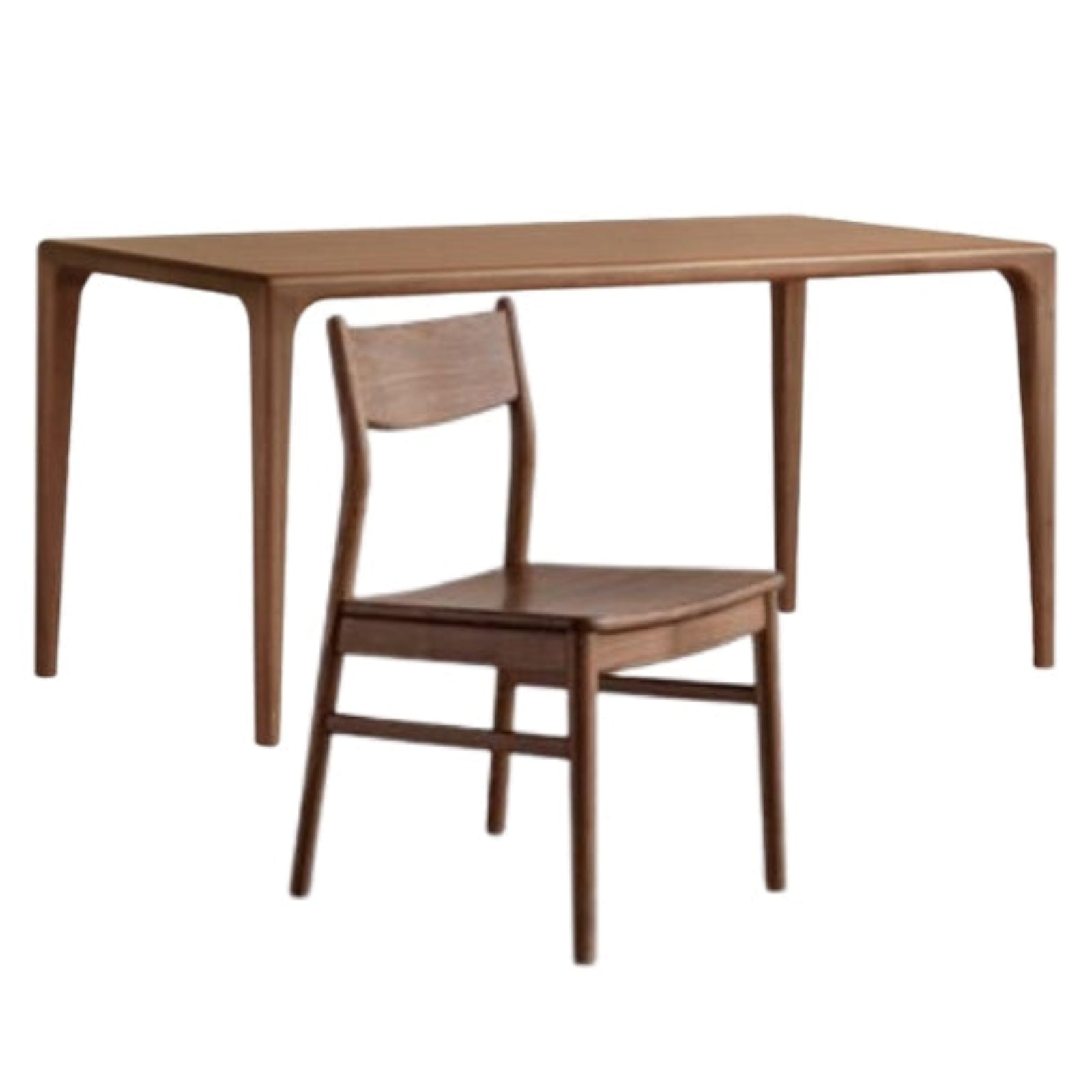 Black Walnut Solid Wood Rectangular Dining Table