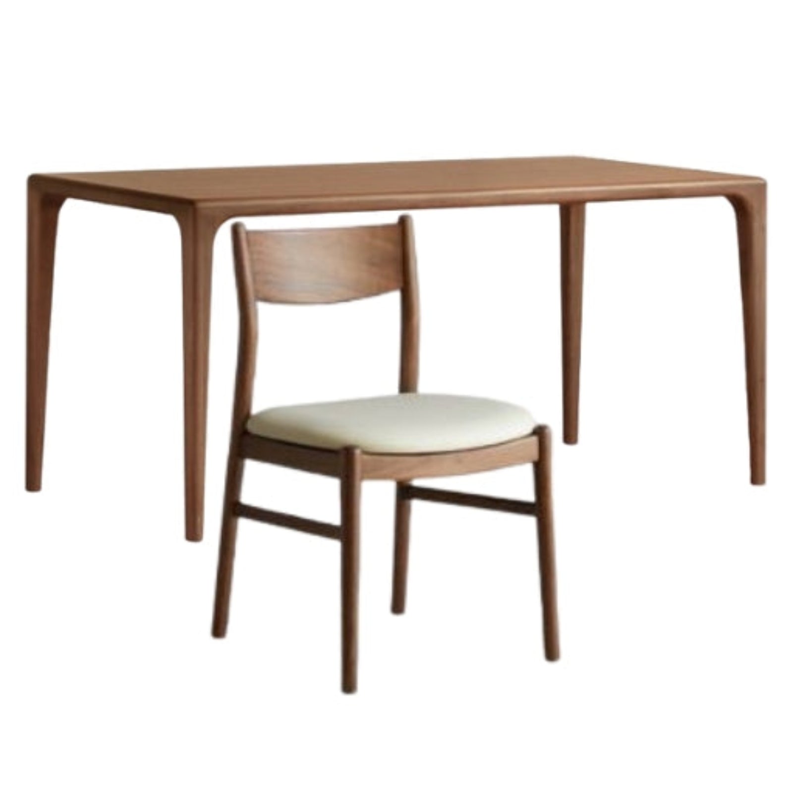 Black Walnut Solid Wood Rectangular Dining Table