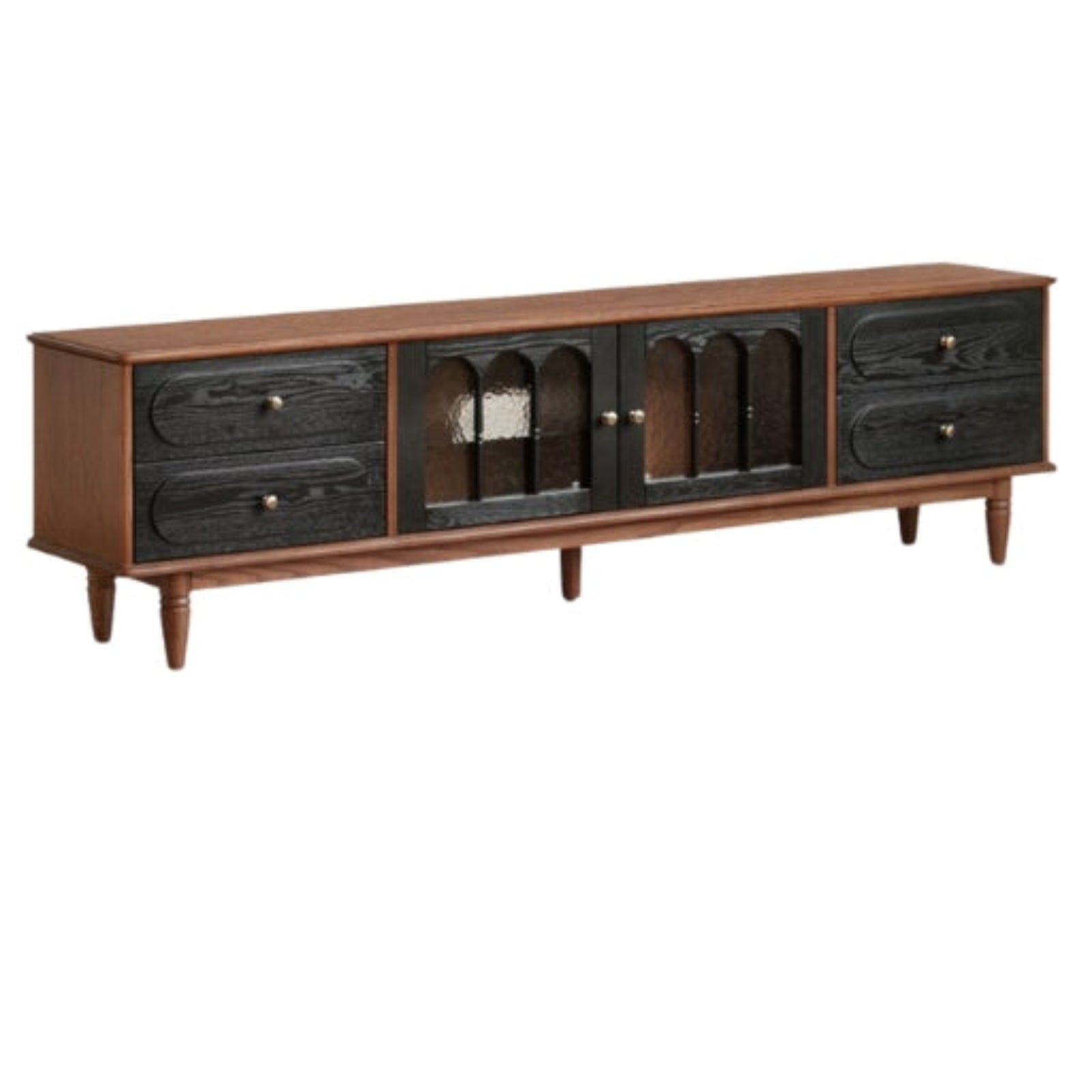 Ash Solid Wood French Retro TV Cabinet