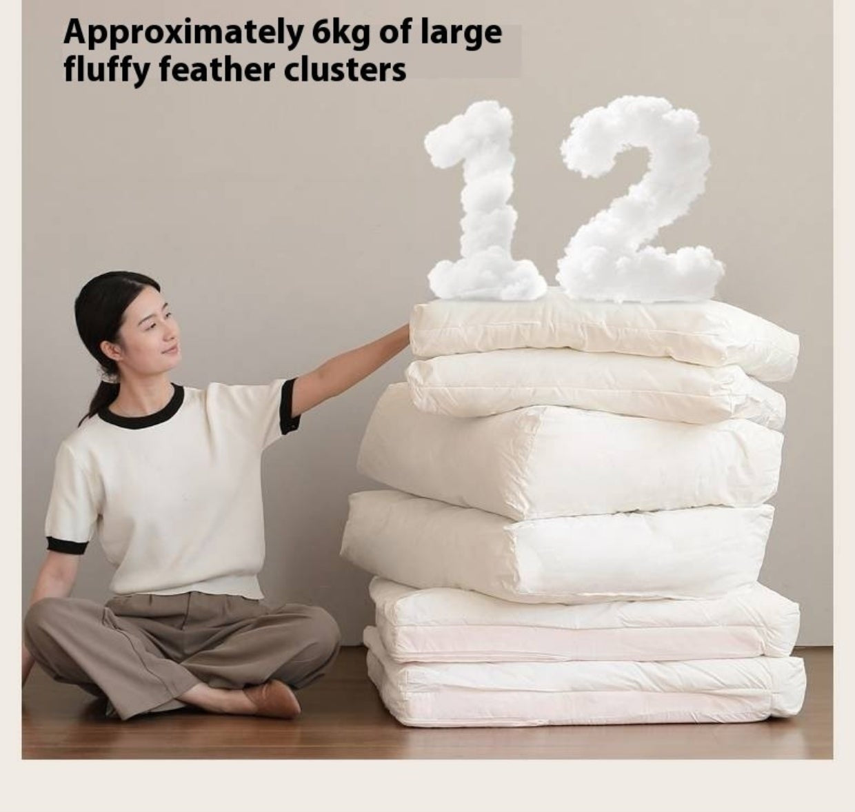 Wabi-Sabi Fabric Sofa with Detachable and Washable Covers