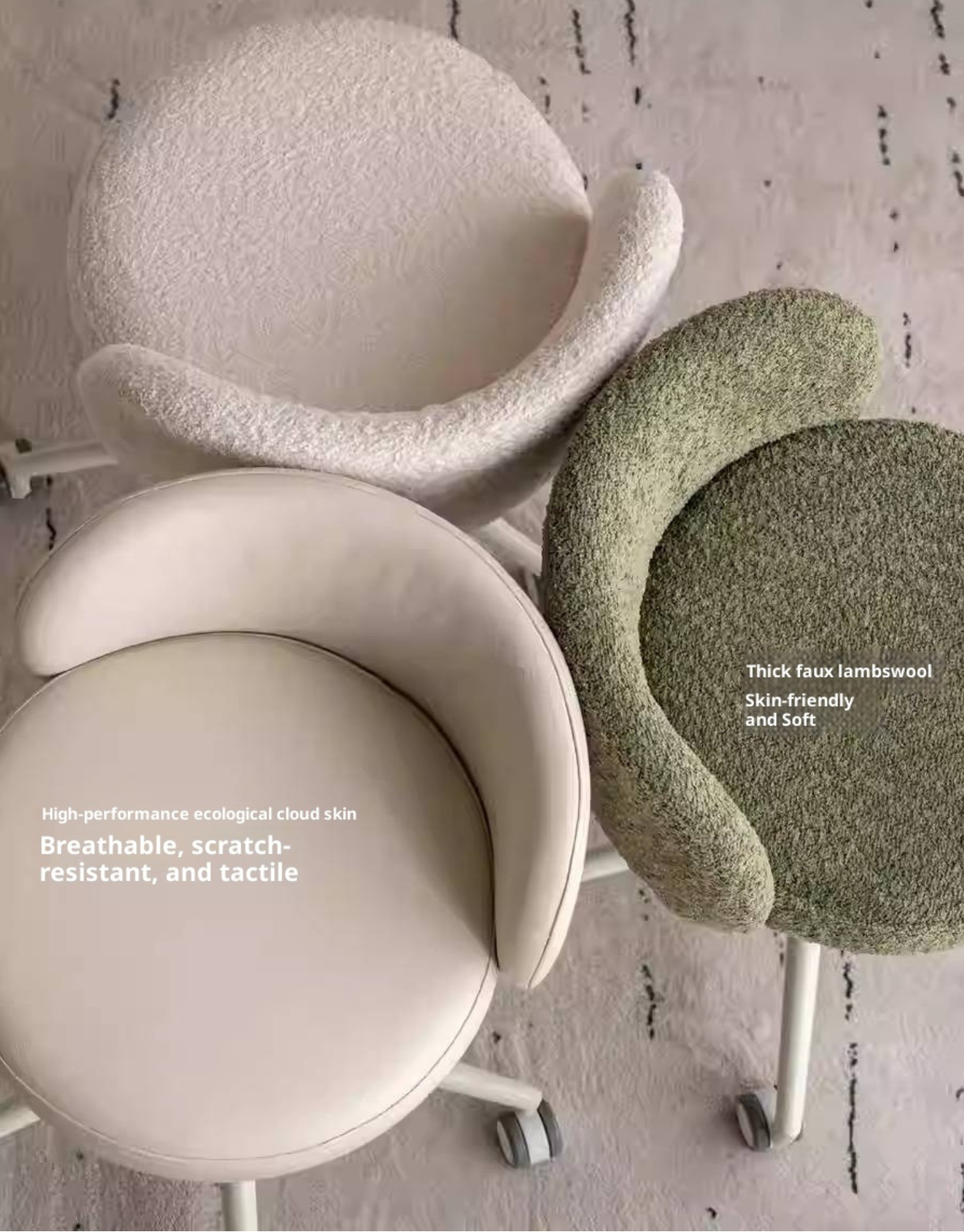 Height Adjustable Makeup Chair