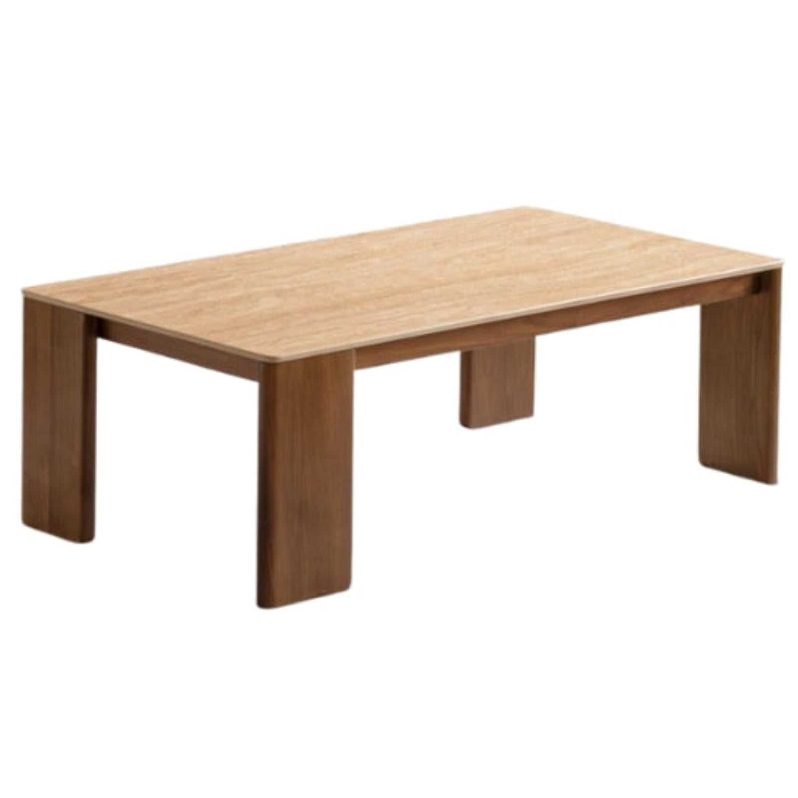 Black Walnut Solid Wood Rock Plate Tea Table