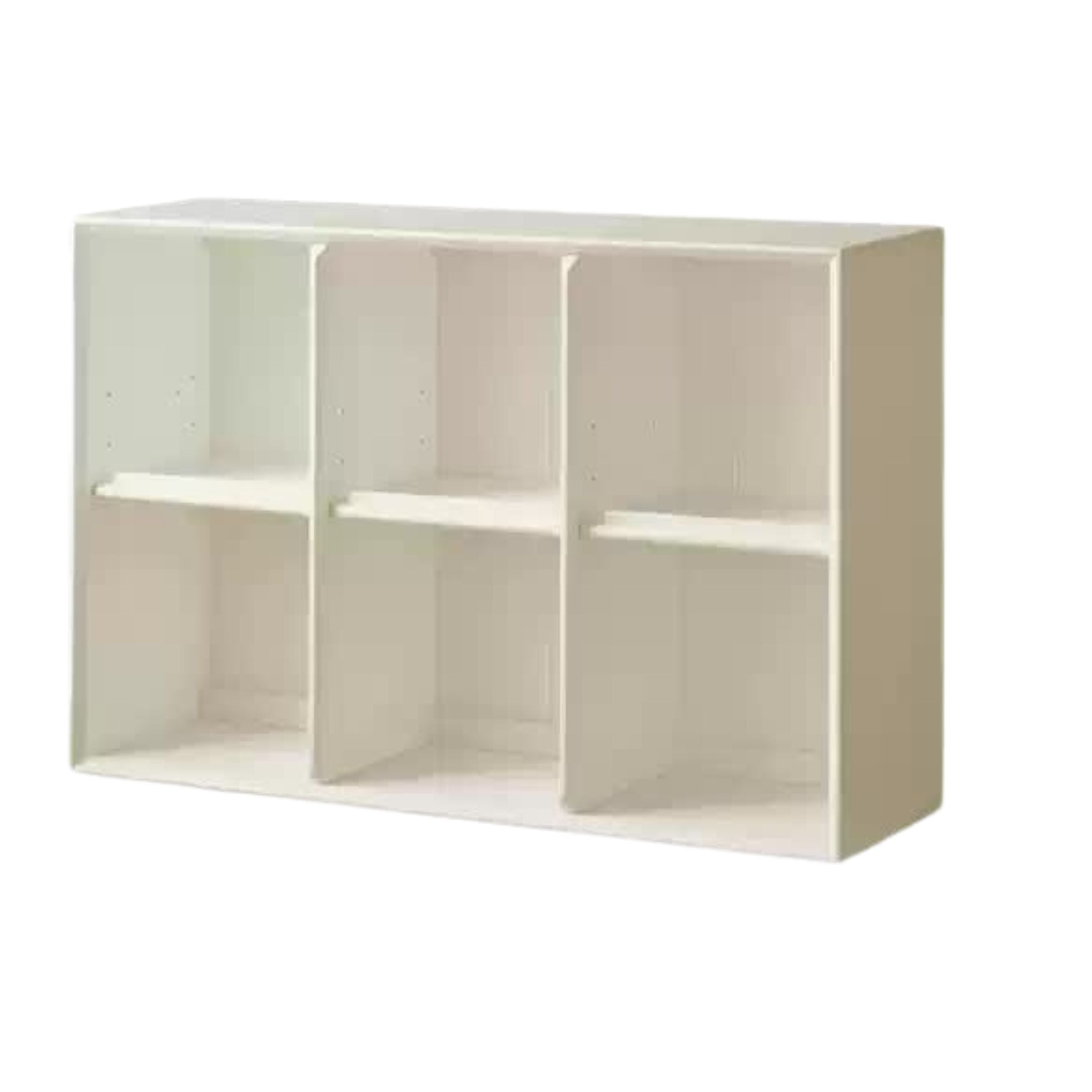Rubber Solid Wood Cream Style Bookcase.