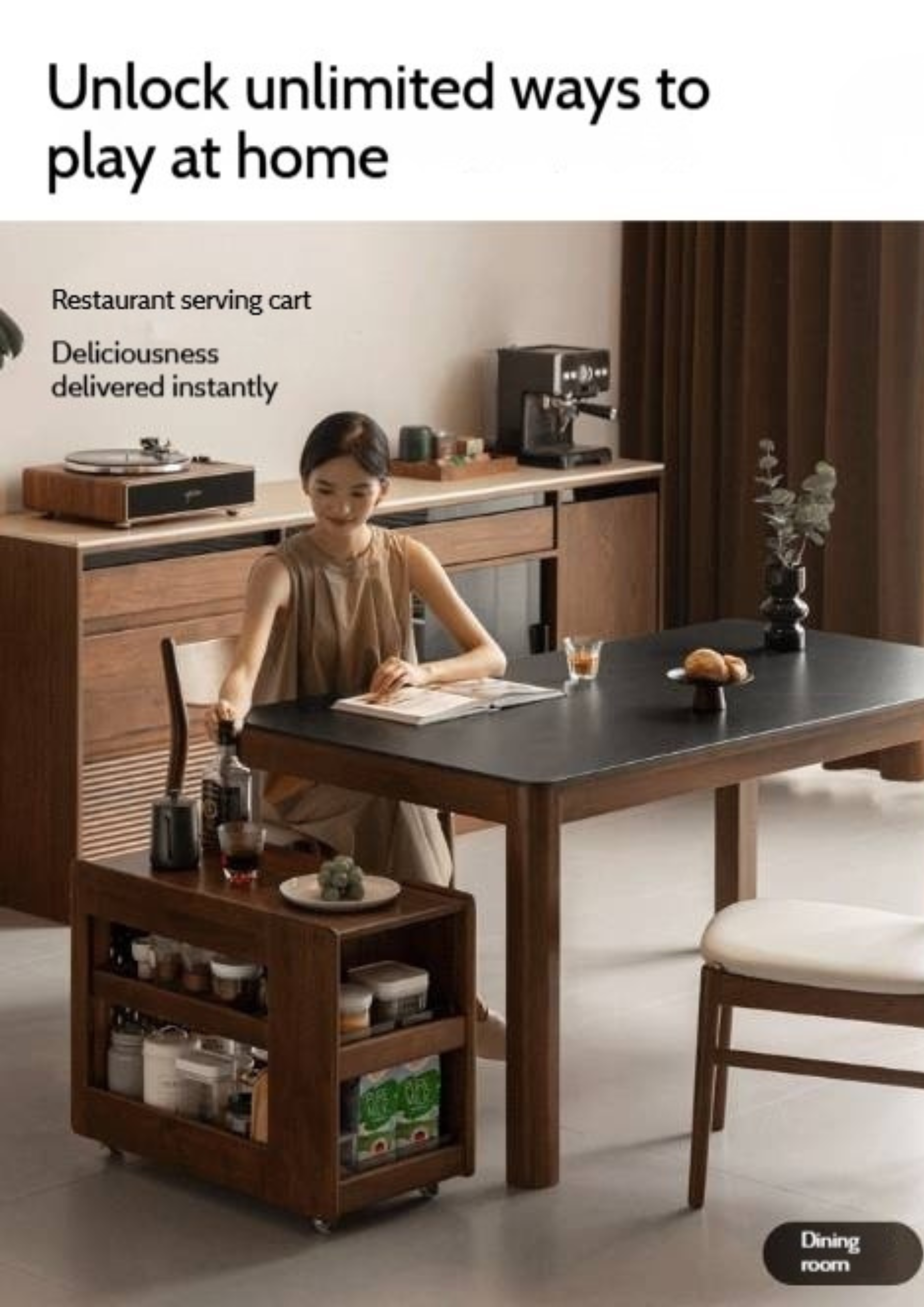 Black Walnut, Oak Solid Wood Luxury Corner Side Table