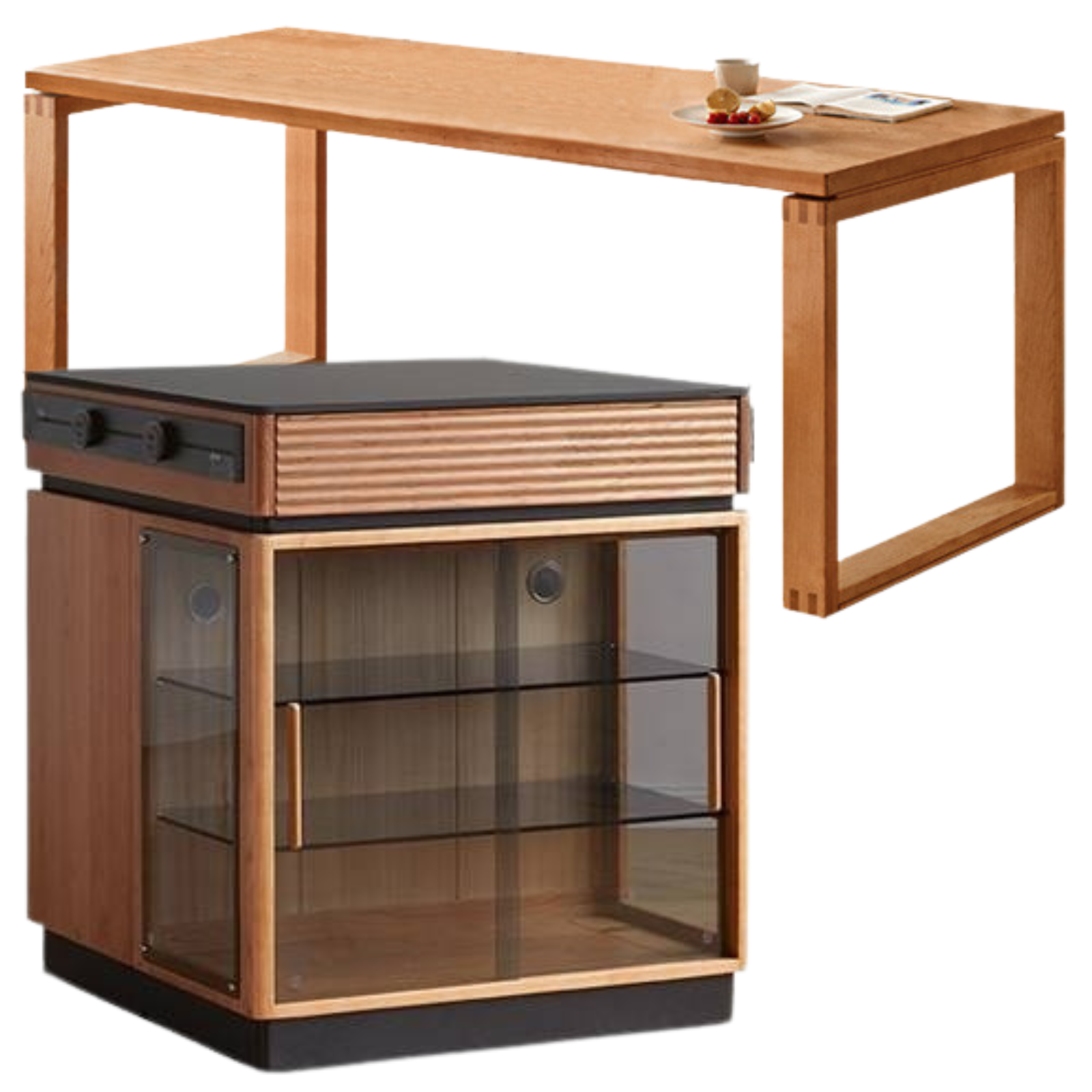 Cherry Solid Wood Retro Island Table