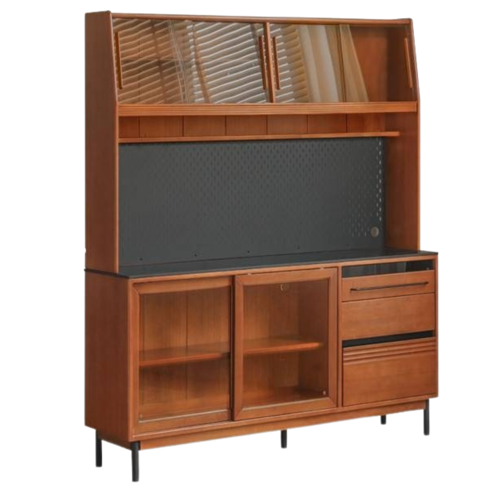 Poplar Solid Wood Antique Style Dining Cabinet