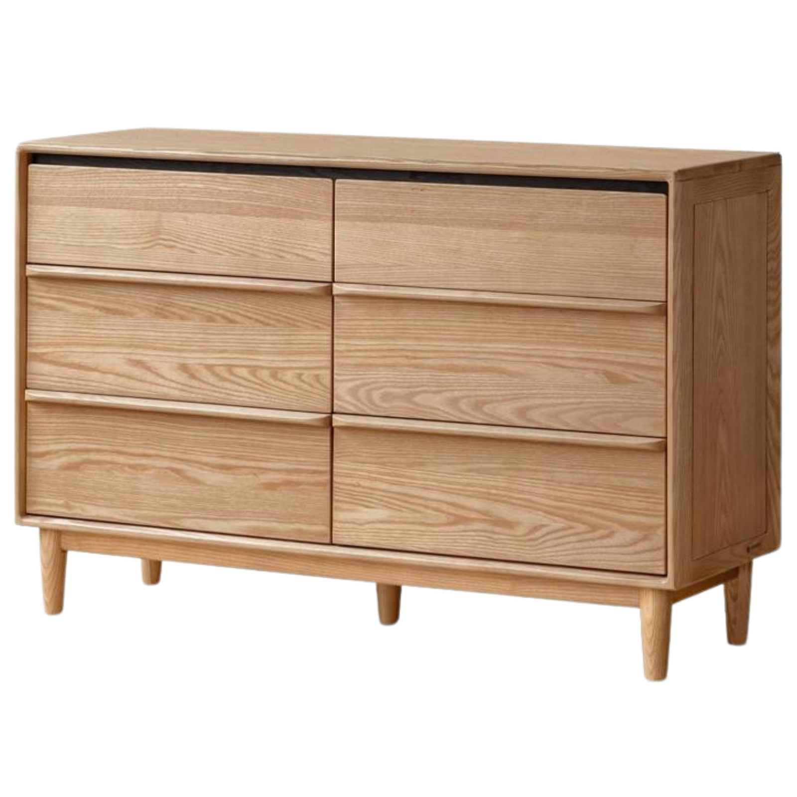 Ash Solid Wood Storage Drawer Cabinet