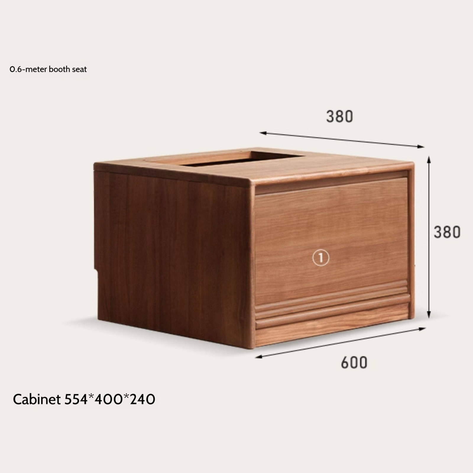 Ash Solid Wood Wall Combination Bookshelf