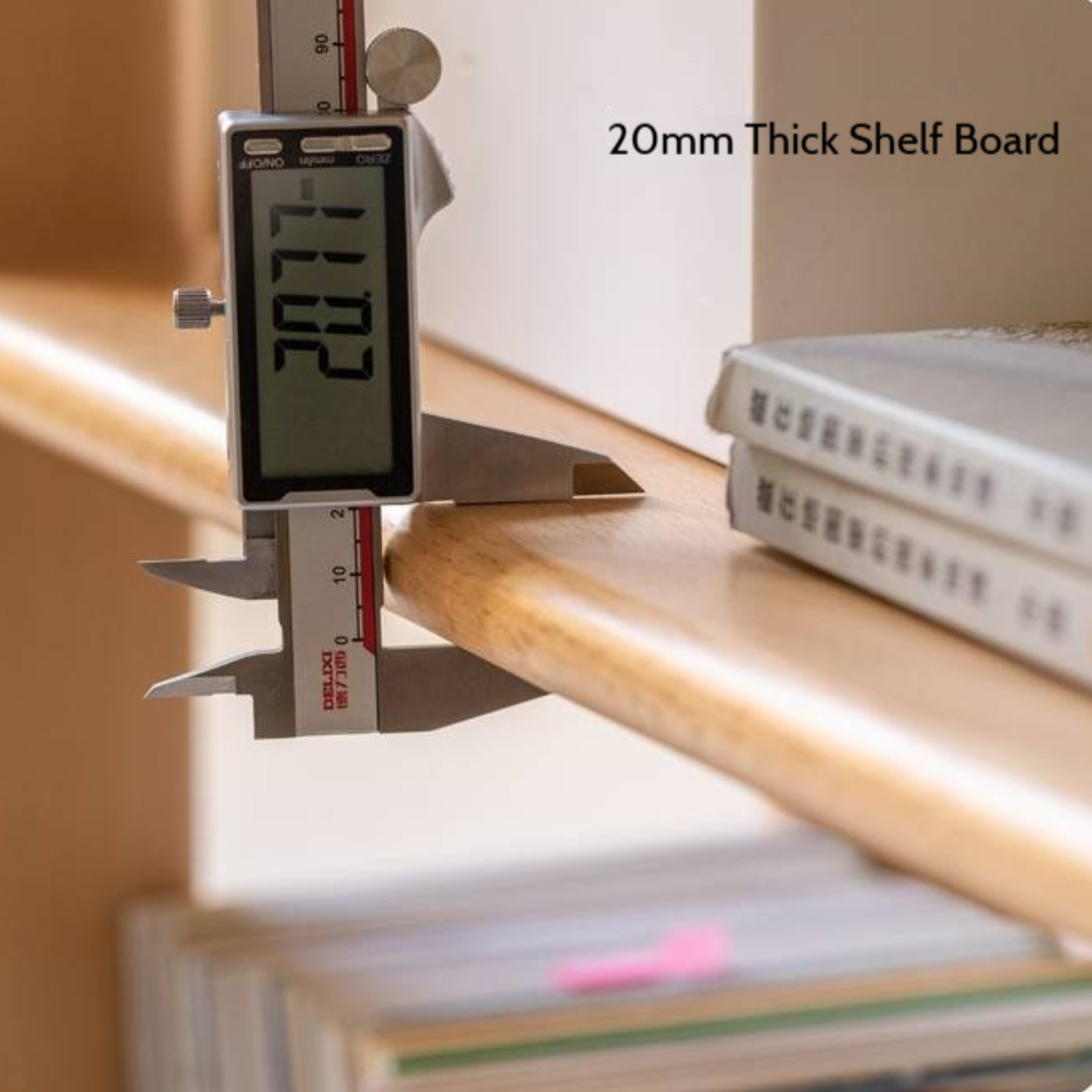 Beech Solid Wood Movable Children's Montessori Under-Table Bookshelf with Wheels