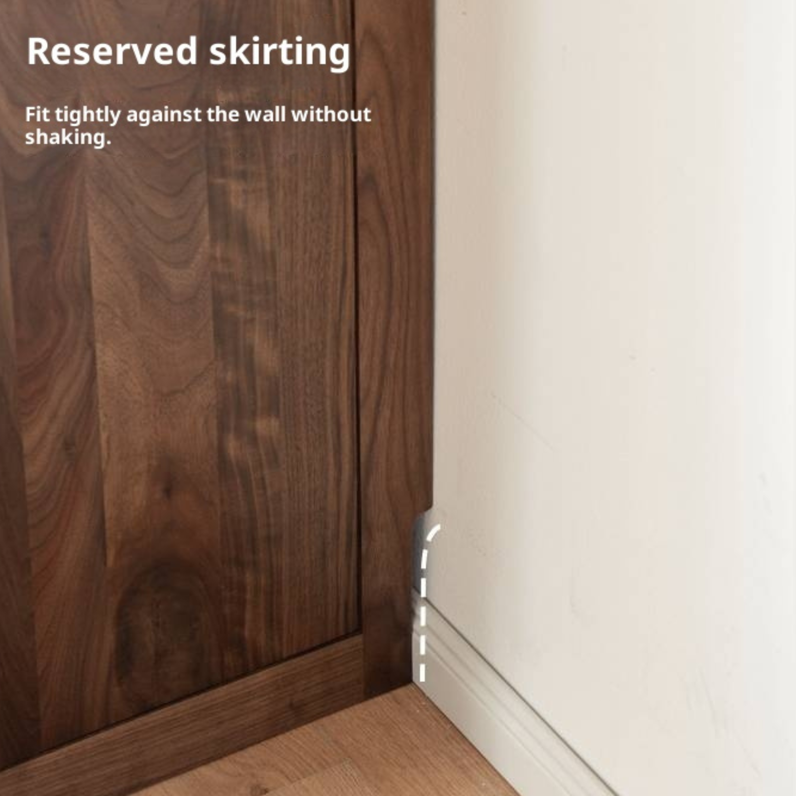 Black Walnut, Oak Solid Wood Narrow Bookcase