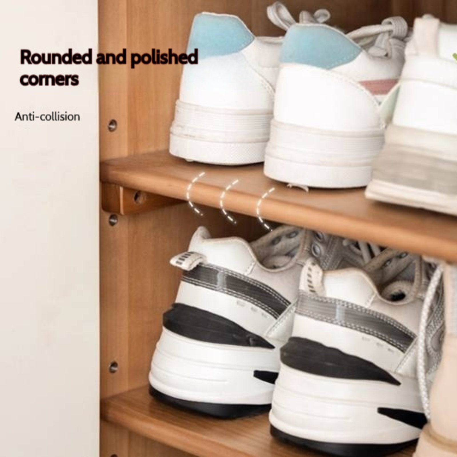 Solid Rubber Wood, Poplar Solid Wood Shoe Cabinet