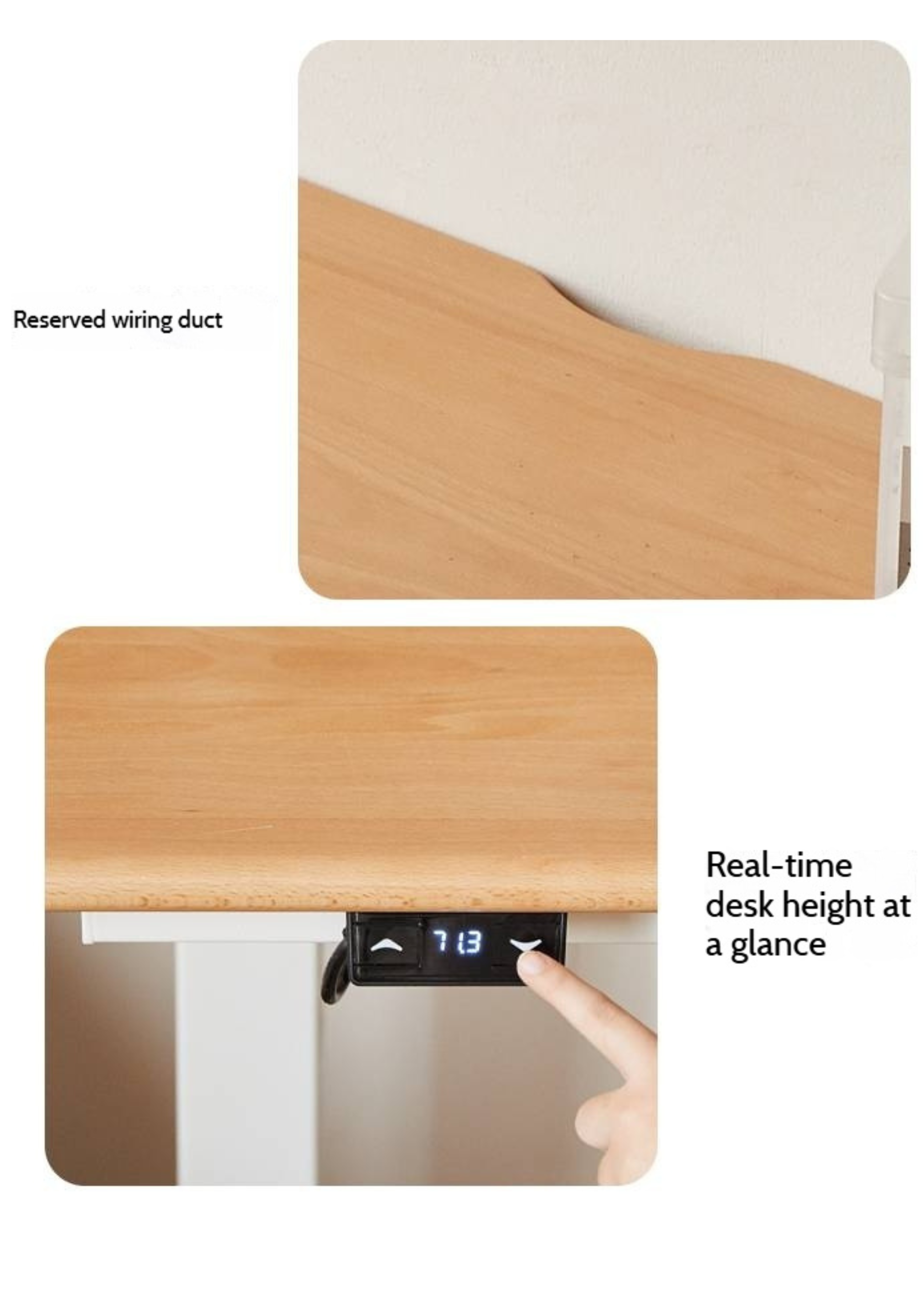 Beech Solid Wood Children's Electric Learning Desk