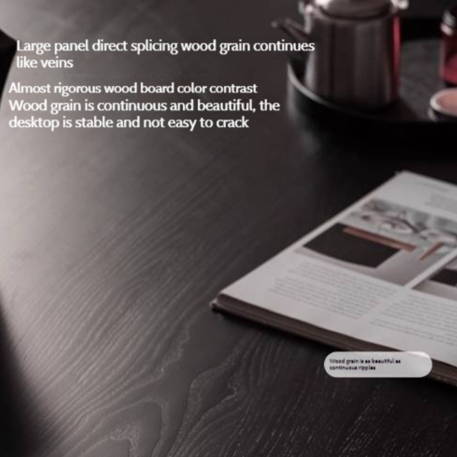 Ash Solid Wood Modern Minimalist Style Dining Table