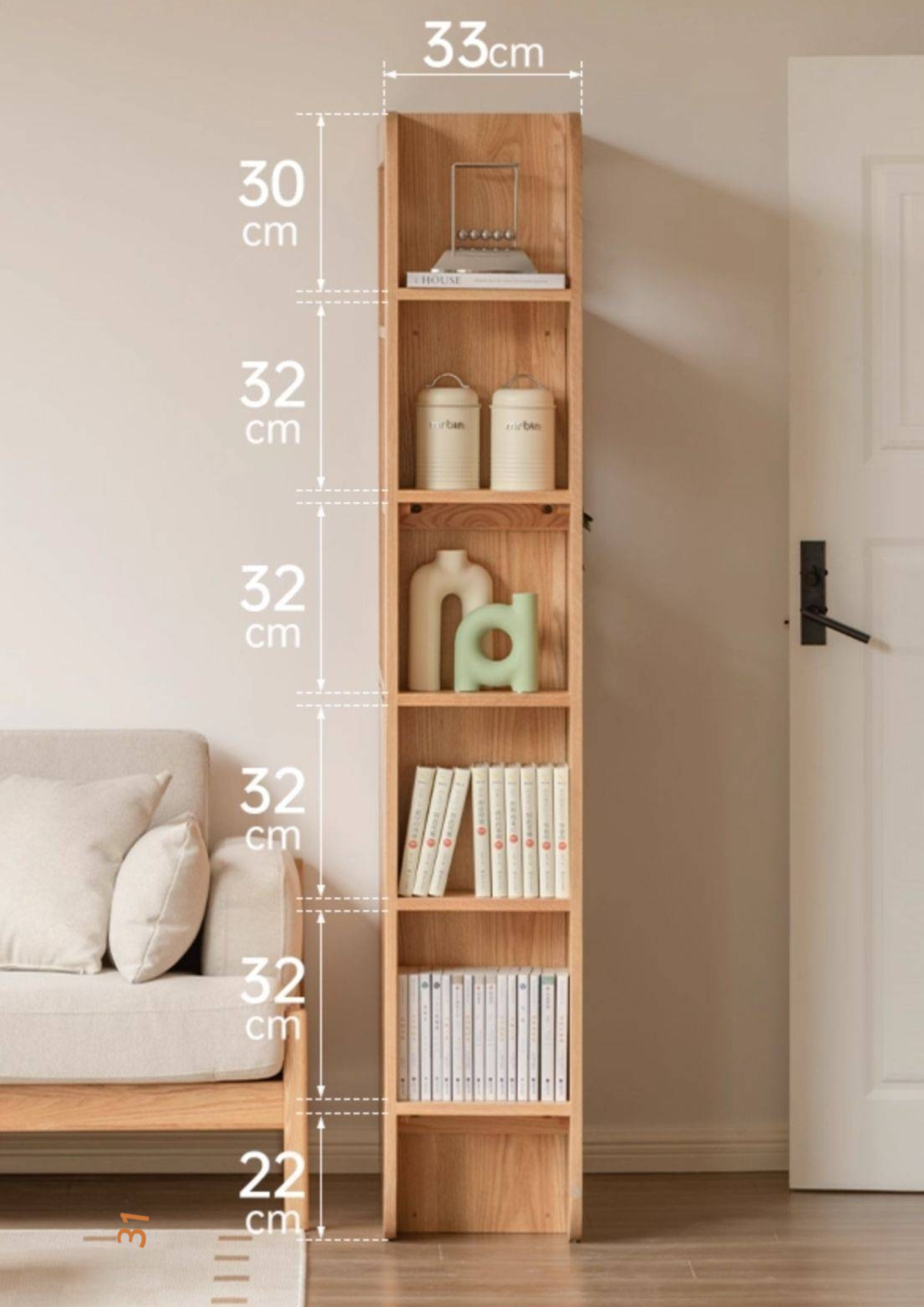 Oak, Ash Solid Wood Partition Cabinet