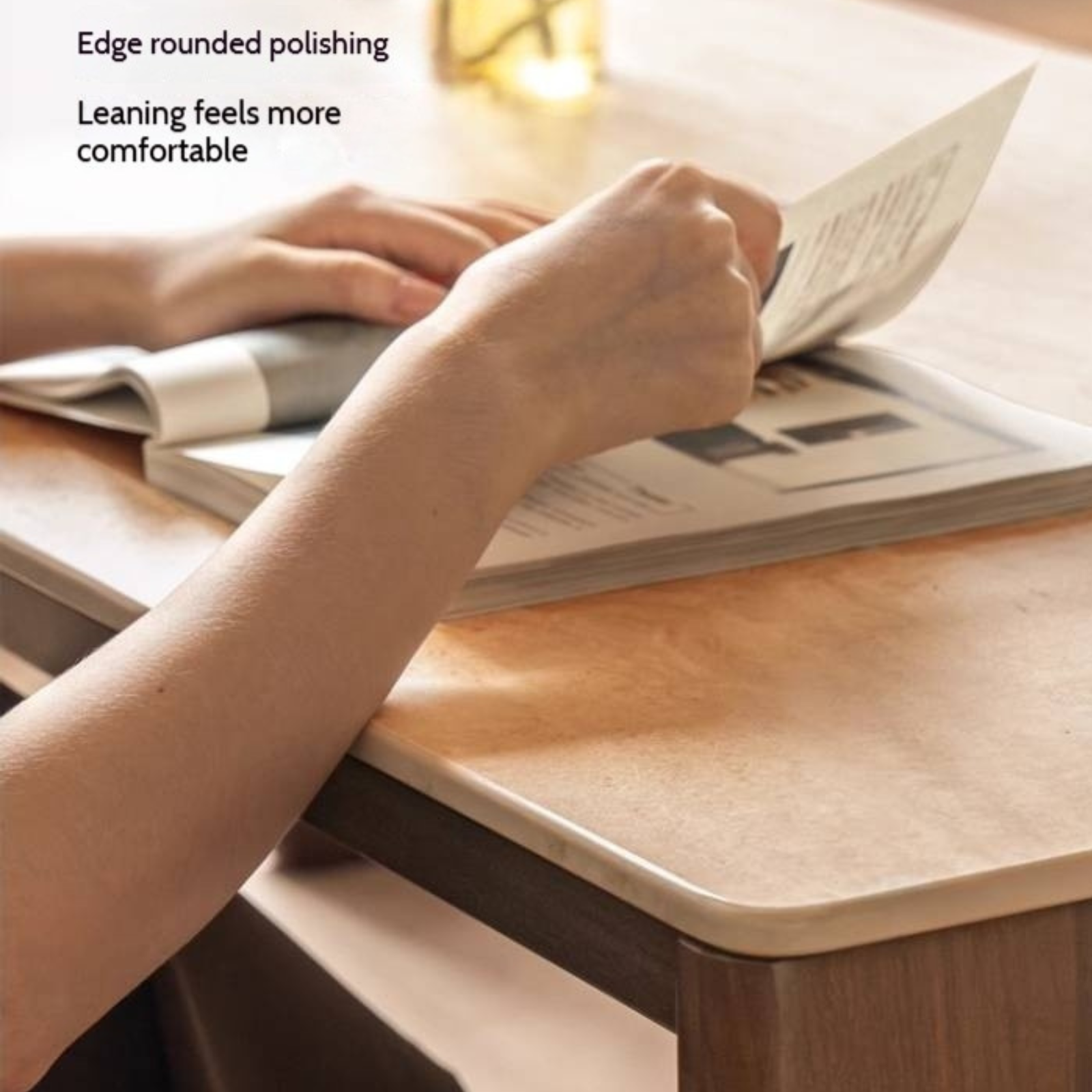 Black Walnut Solid Wood Rectangular Coffee Table