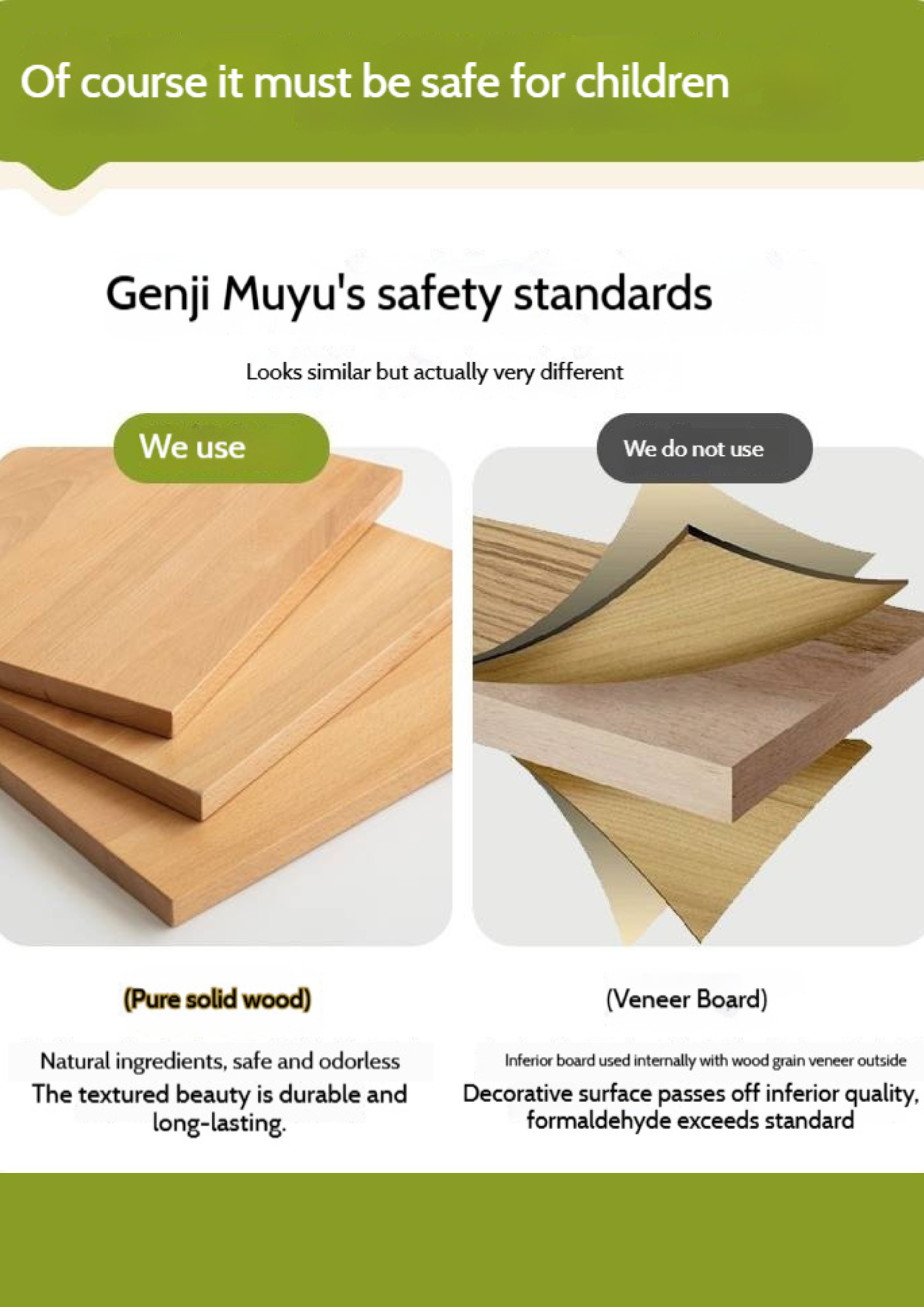 Beech Solid Wood Children's Learning Desk Bookshelf Integrated