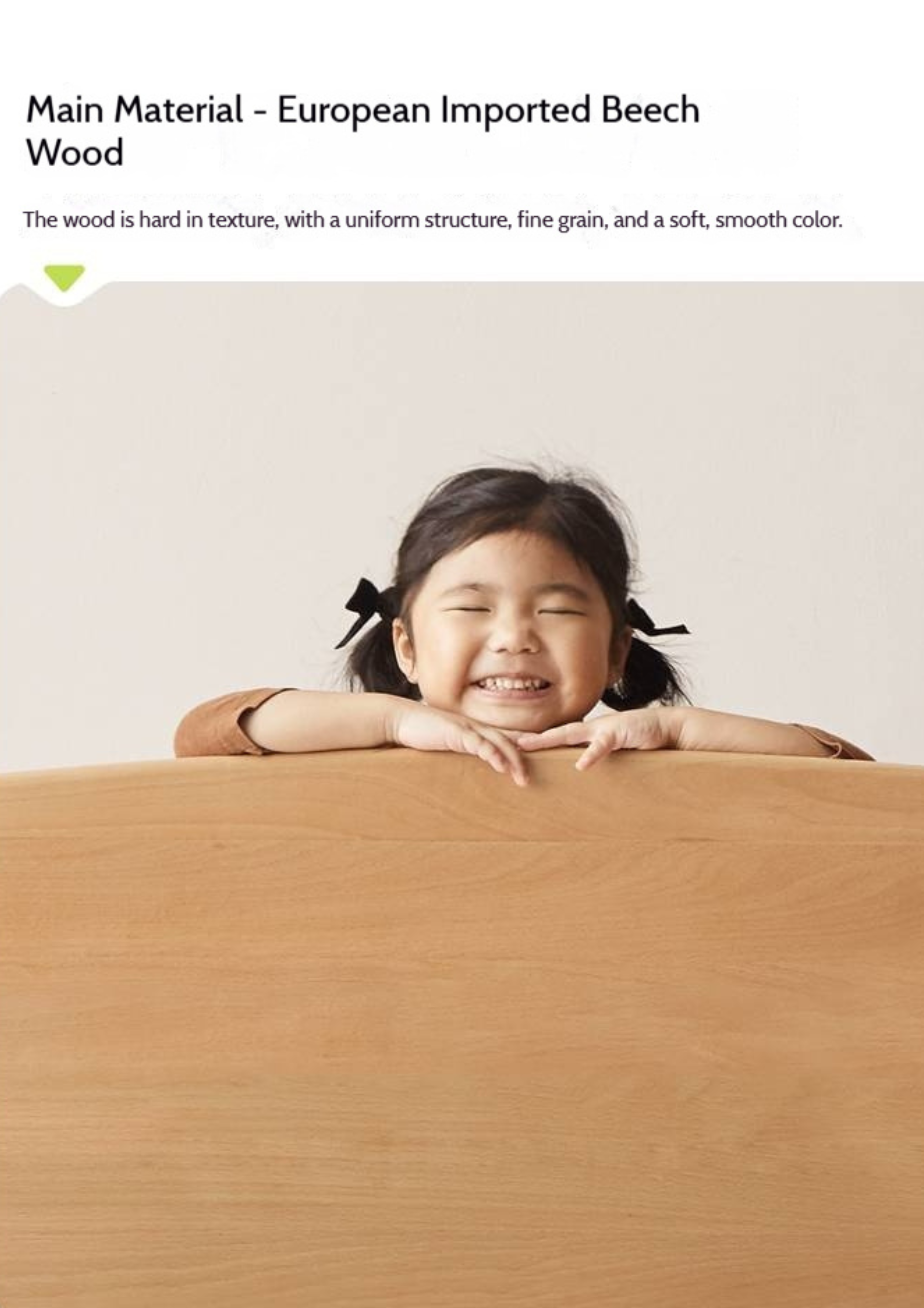 Beech Solid Wood Children's Floating Storage Bedside Shelf