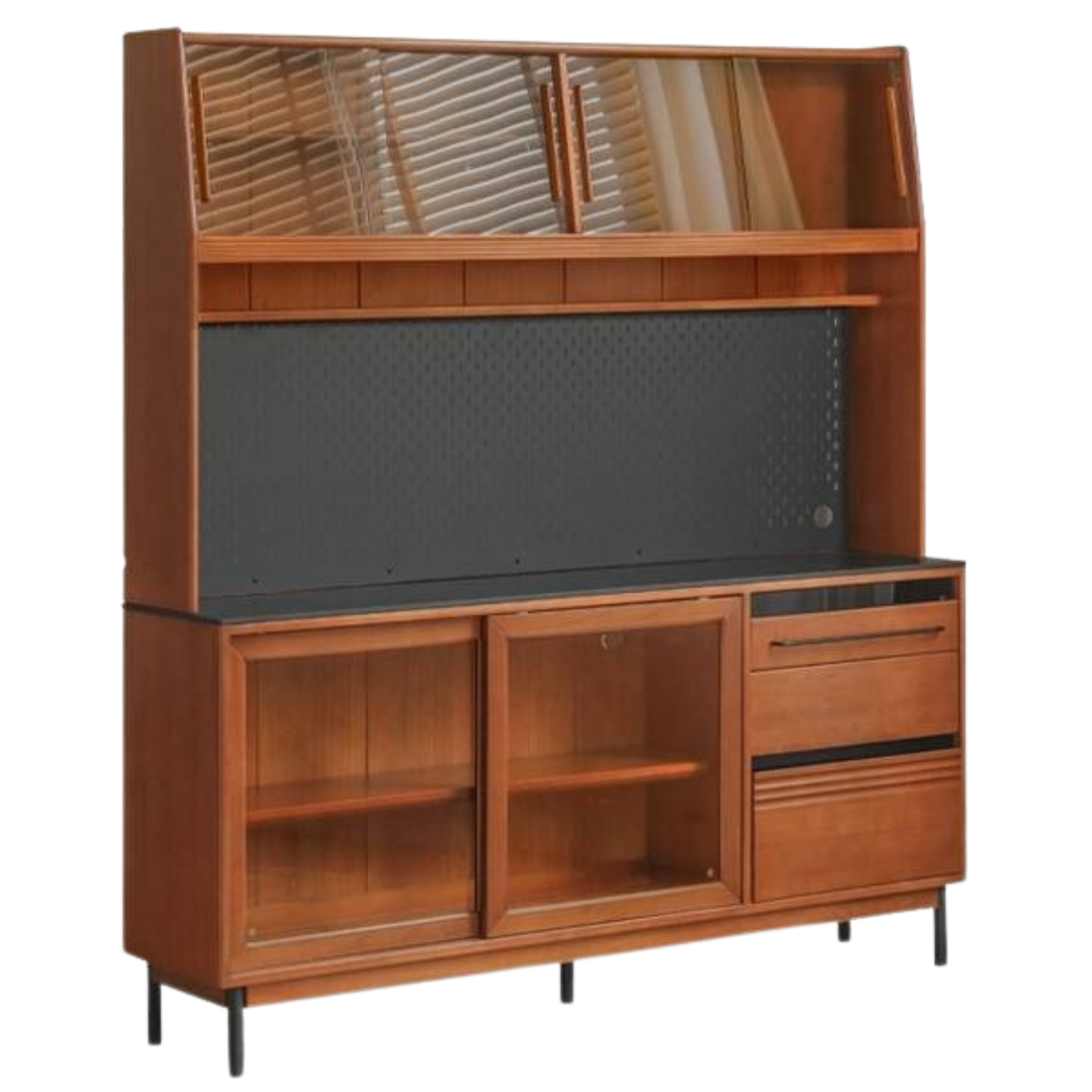 Poplar Solid Wood Antique Style Dining Cabinet