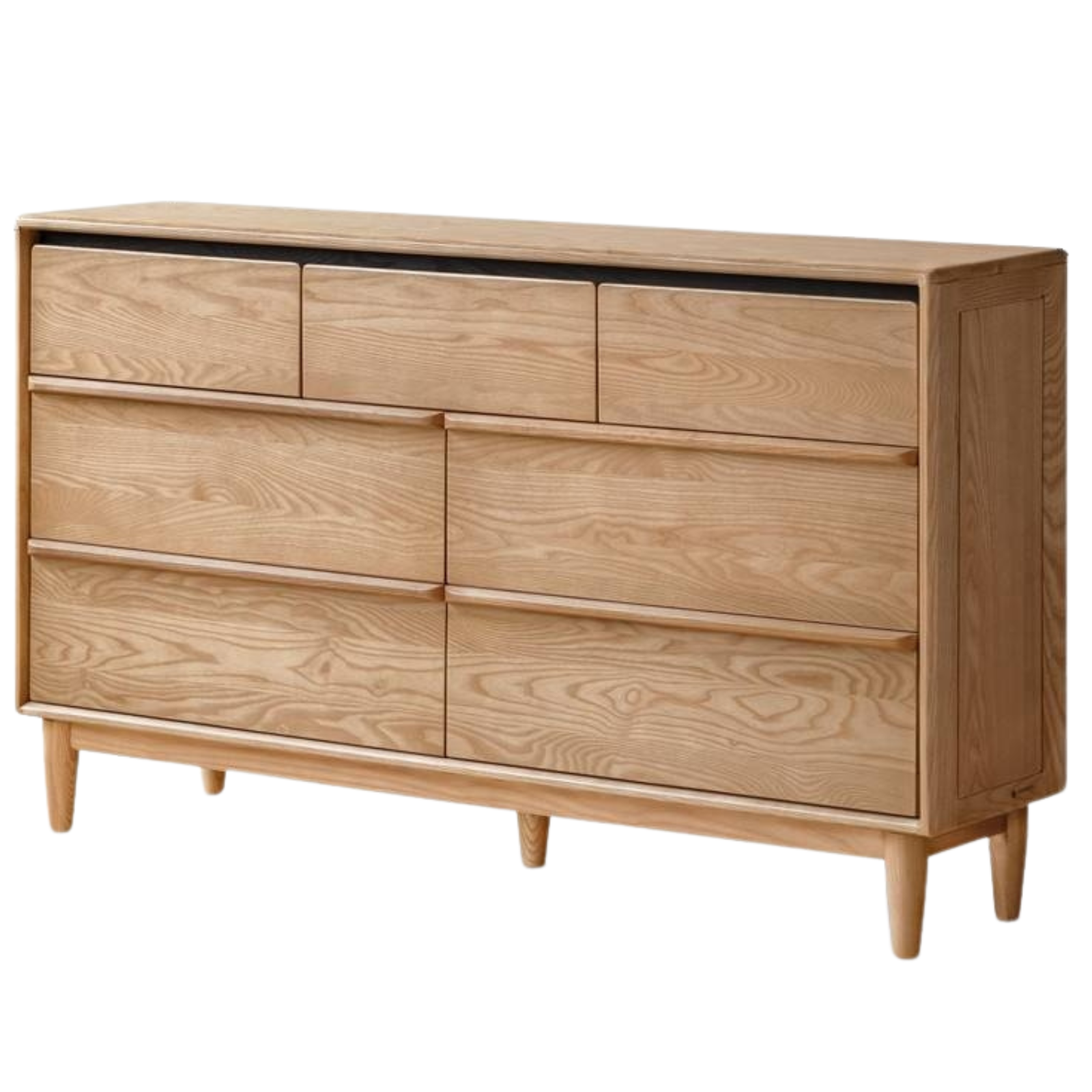 Ash Solid Wood Storage Drawer Cabinet