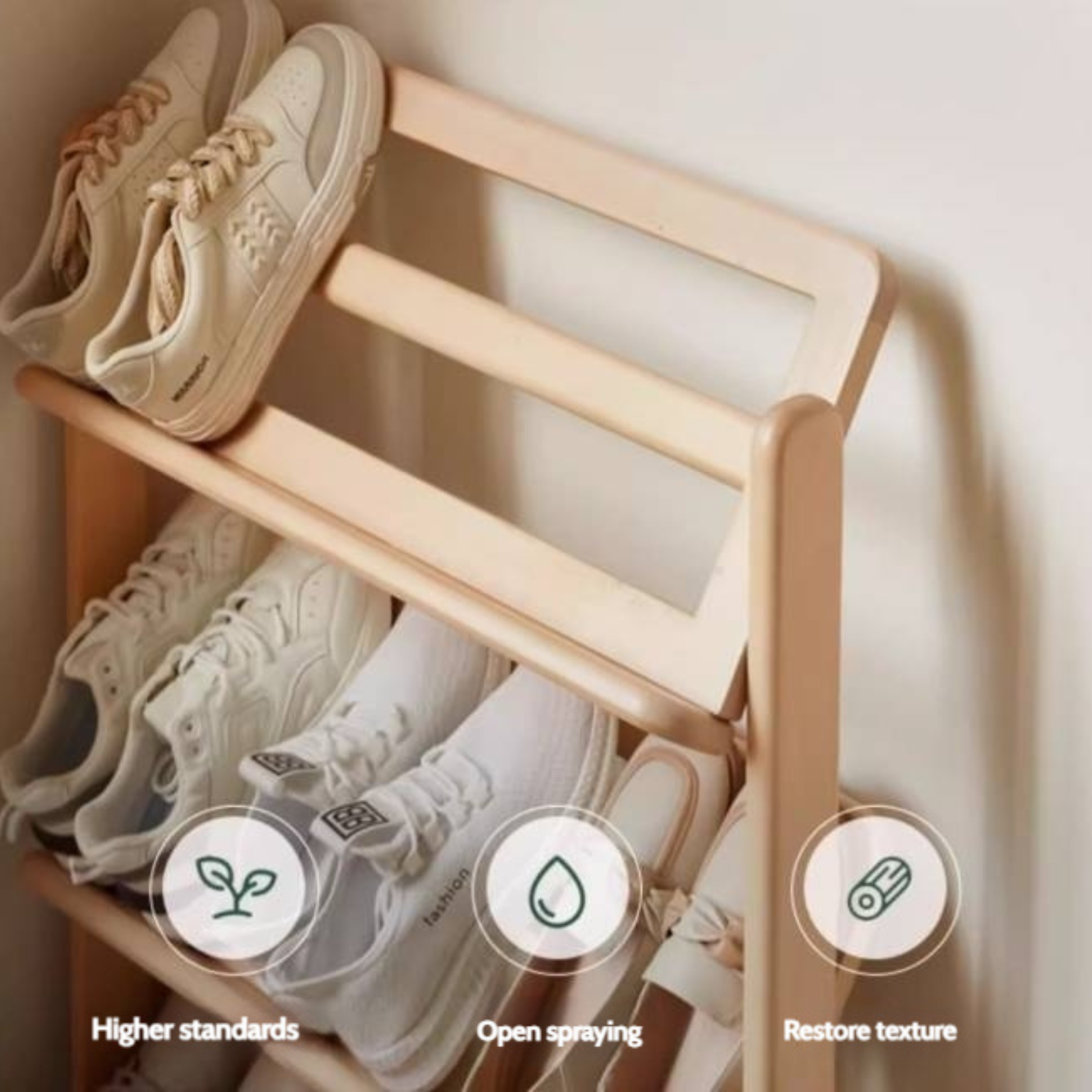 Birch, Beech Solid Wood Multi Layer Ultra Thin Shoe Racks