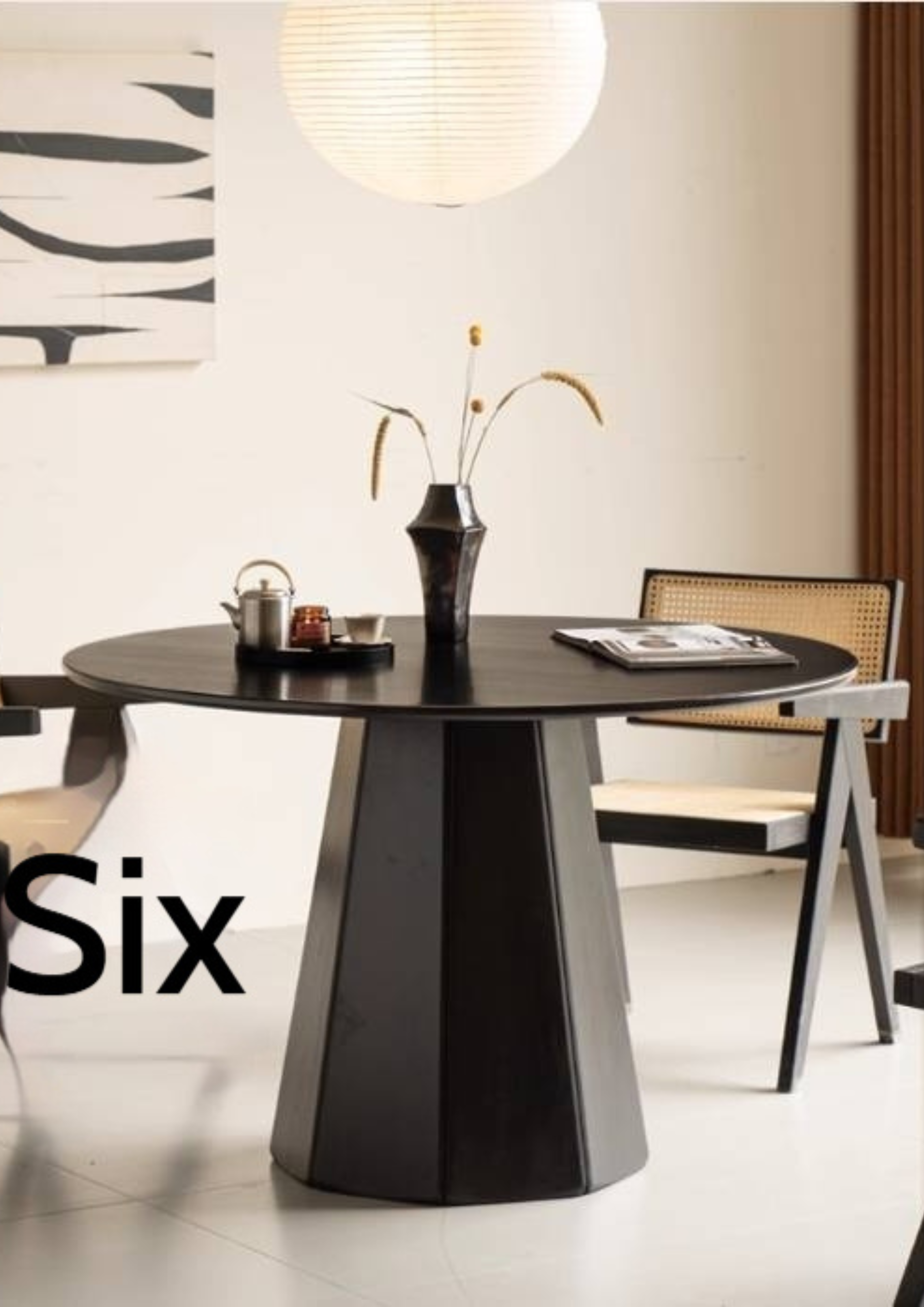 Ash Solid Wood Modern Minimalist Style Dining Table