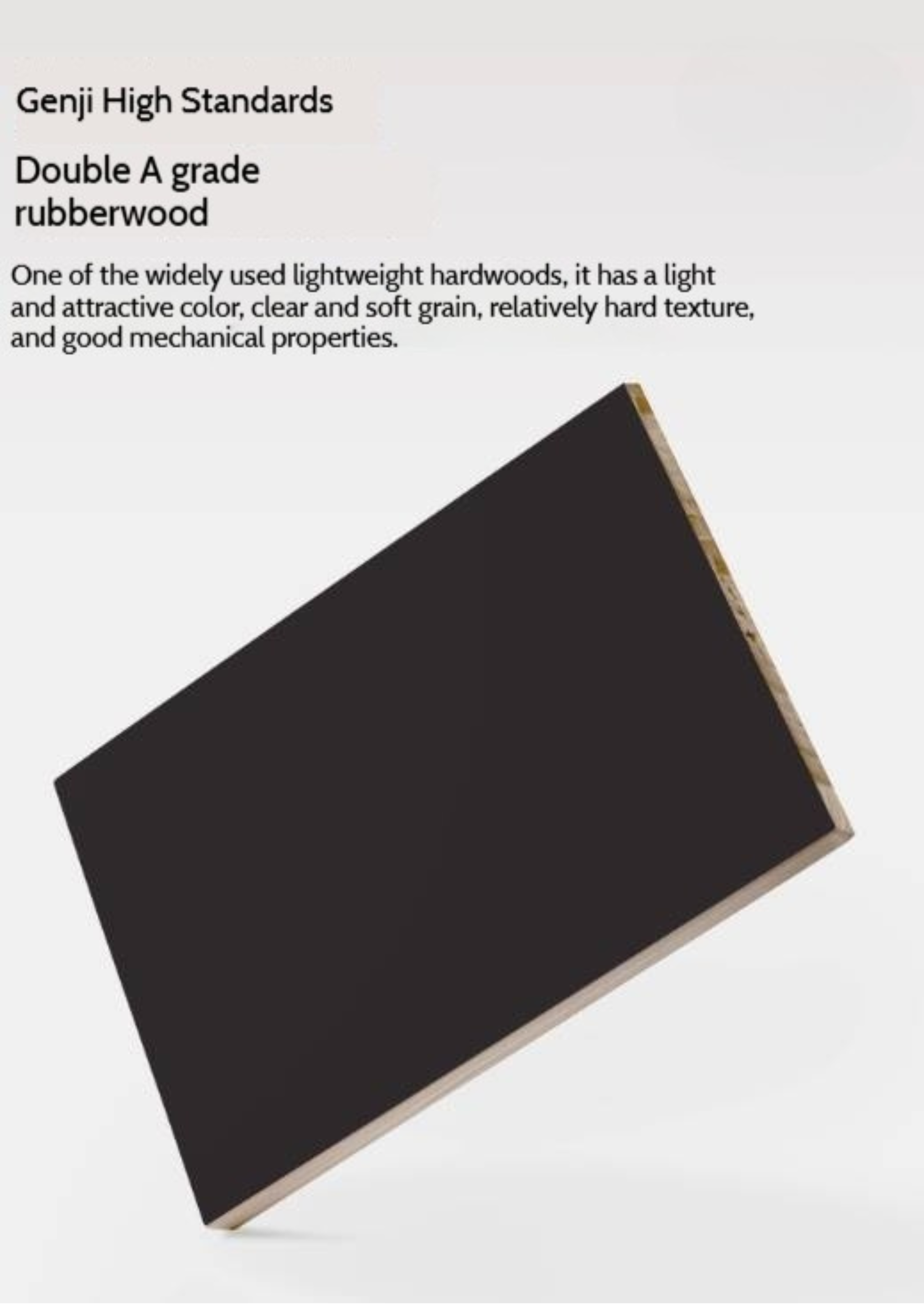 Solid Rubberwood Retro Style, American Style Nightstand