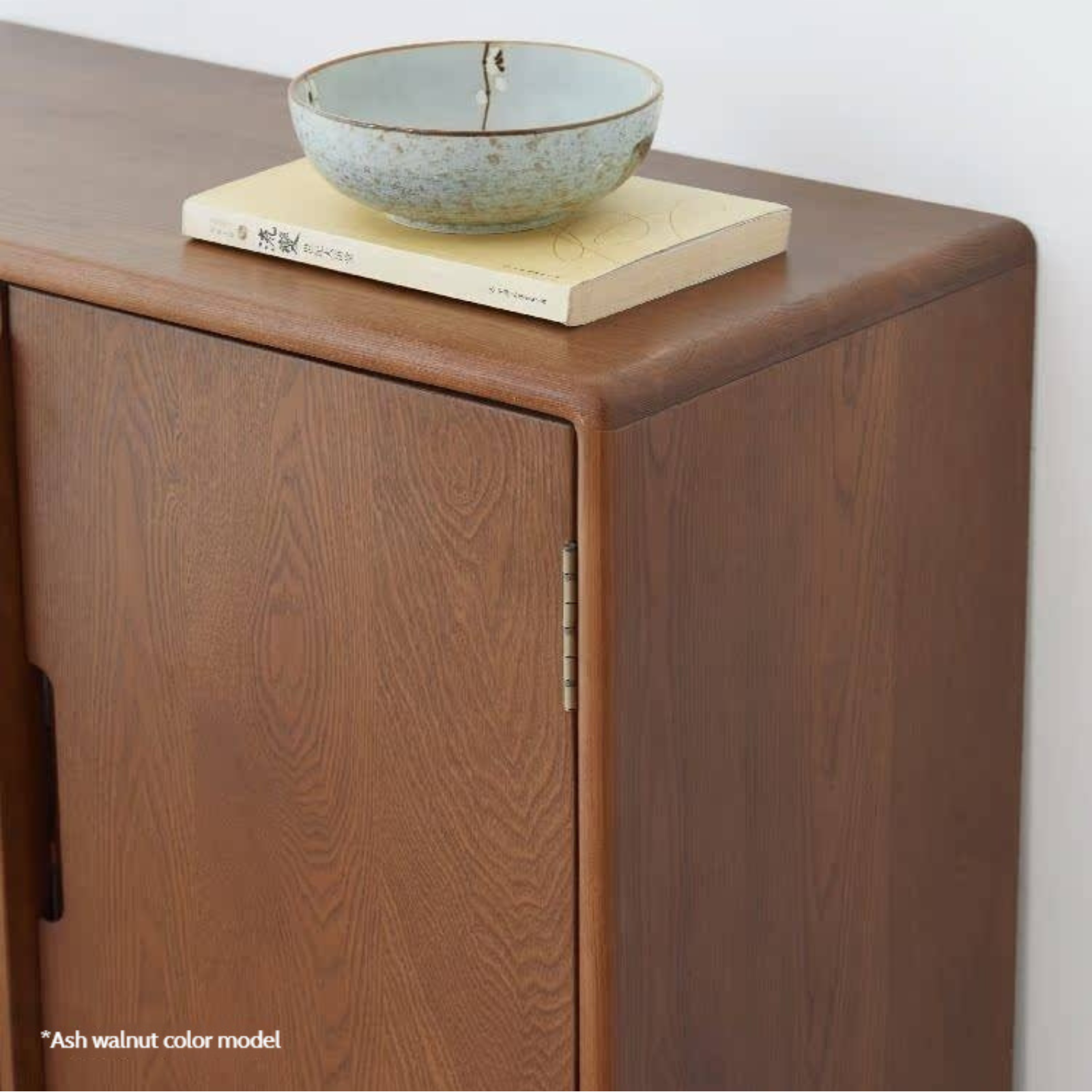 Ash Solid Wood Full Entrance Storage Shoe Cabinet