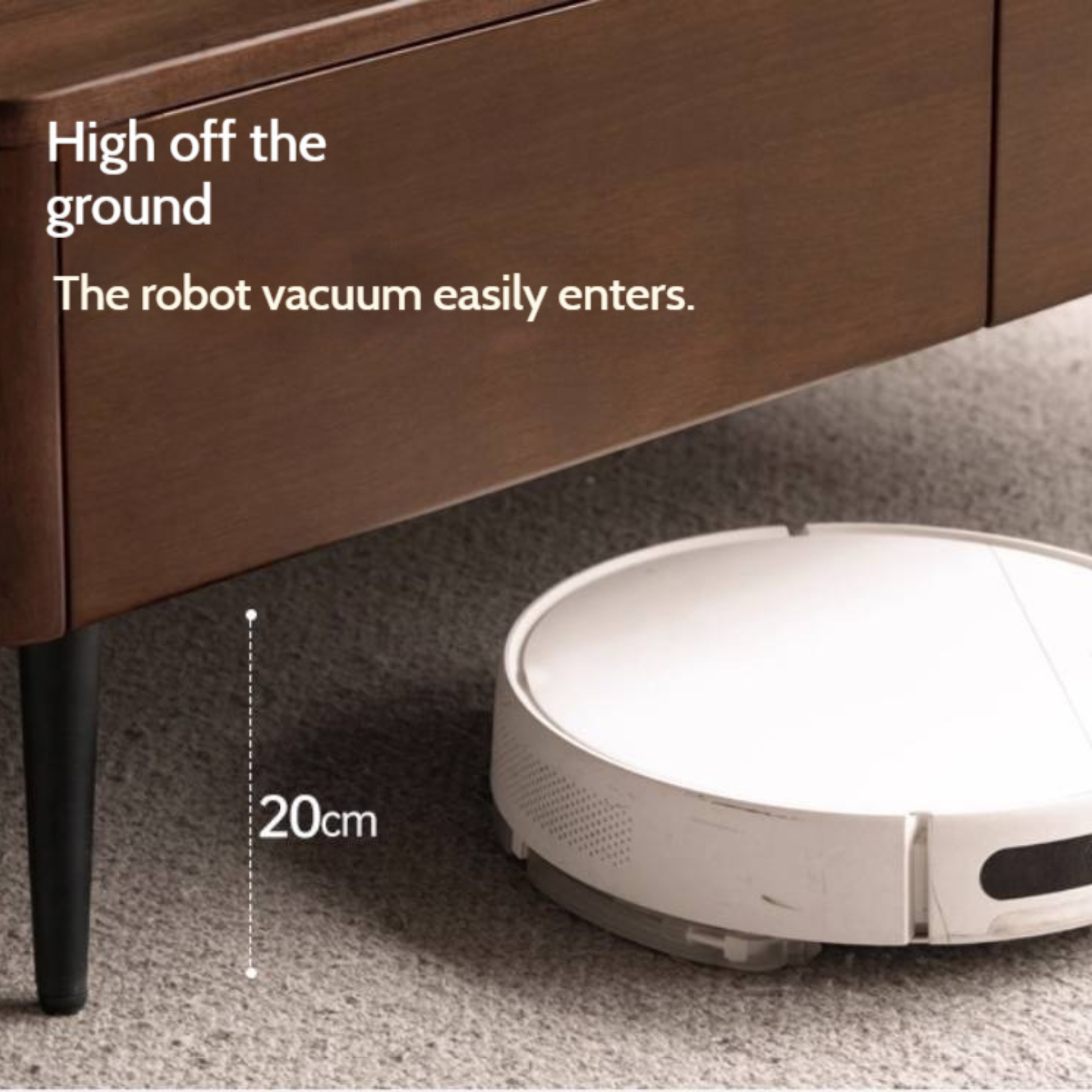 Sandalwood Solid Wood Italian Light Luxury Coffee Table