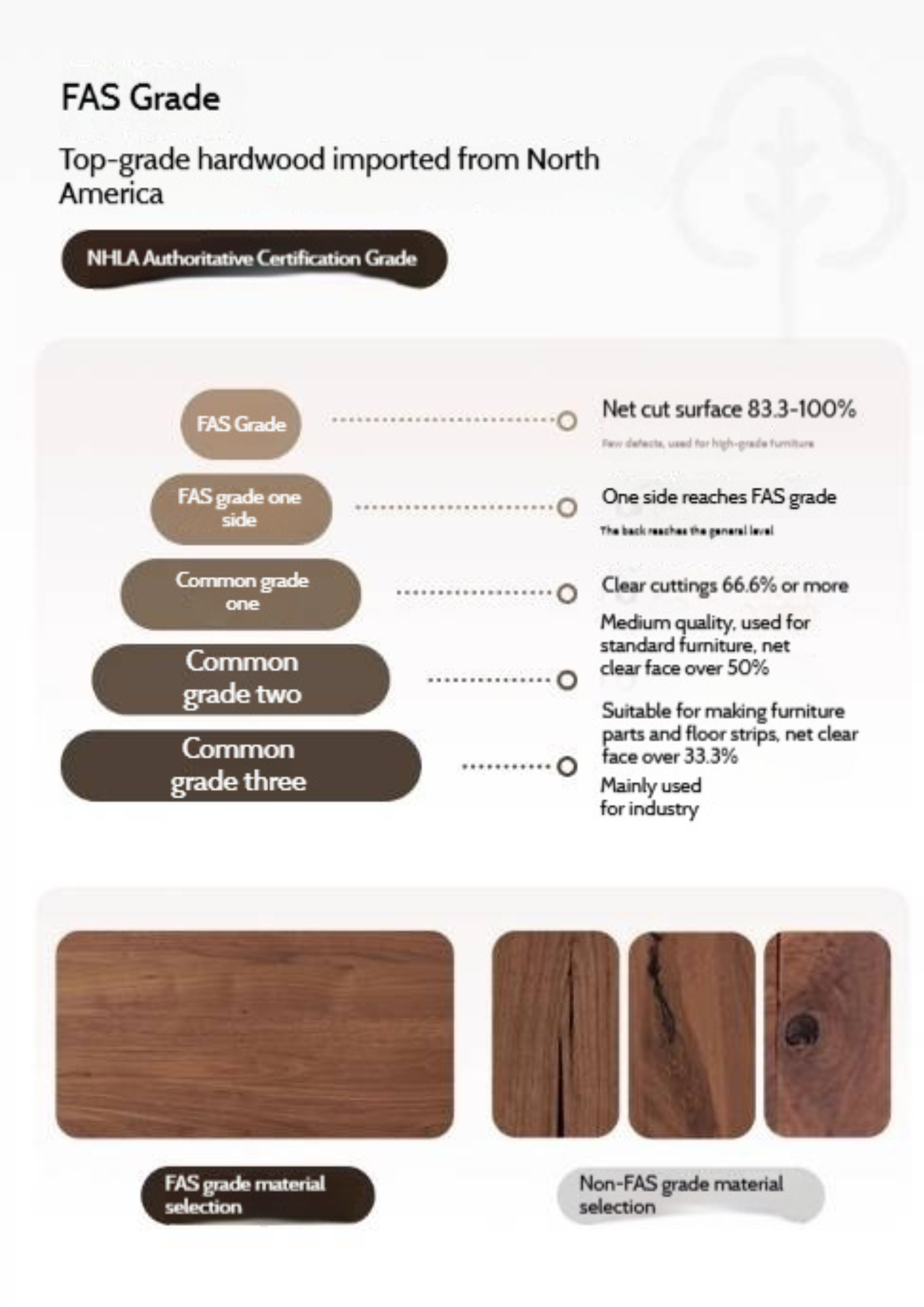 Black Walnut Solid Wood Rectangular Tea Table