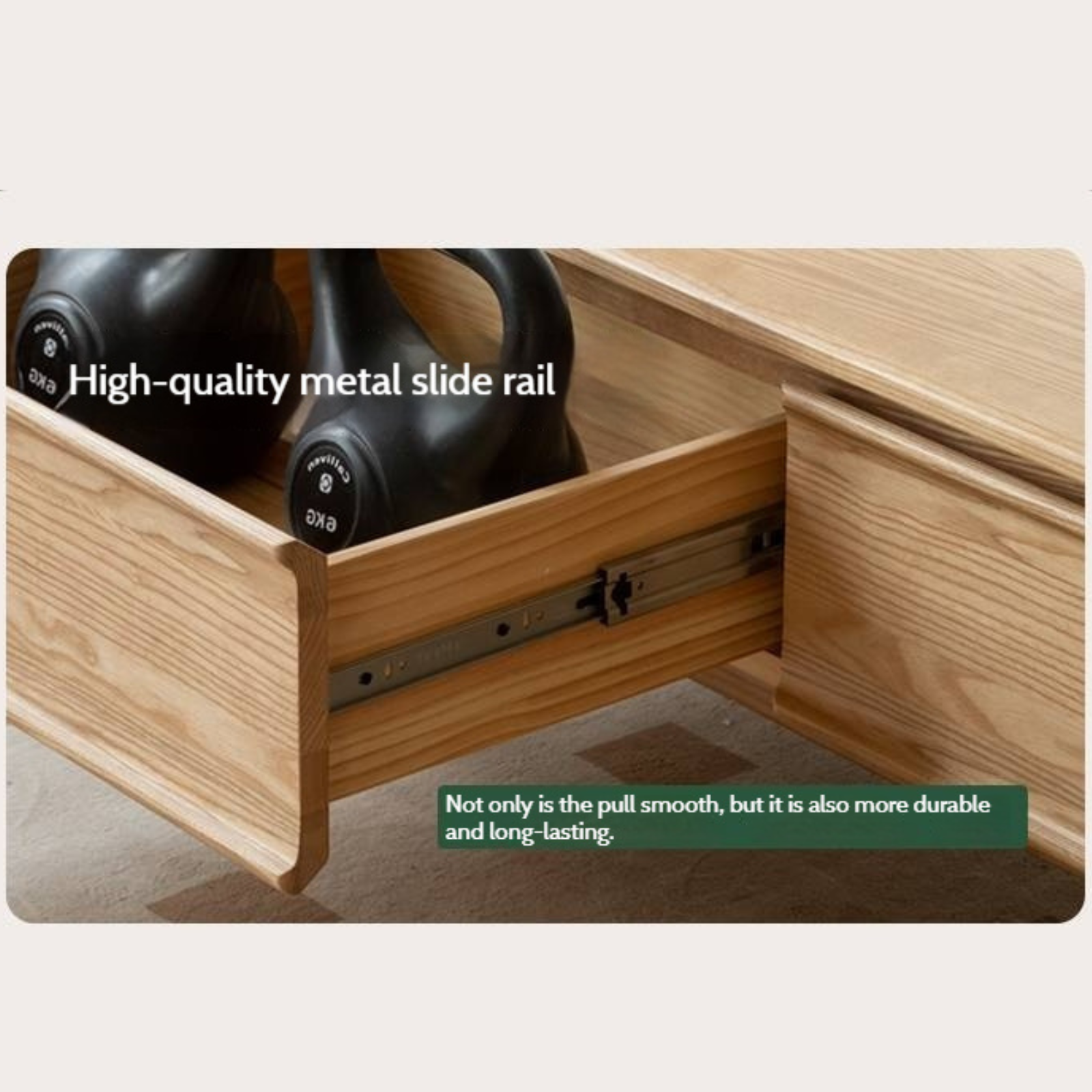 Oak, Ash Solid Wood Dual-Purpose Modern Tea Table