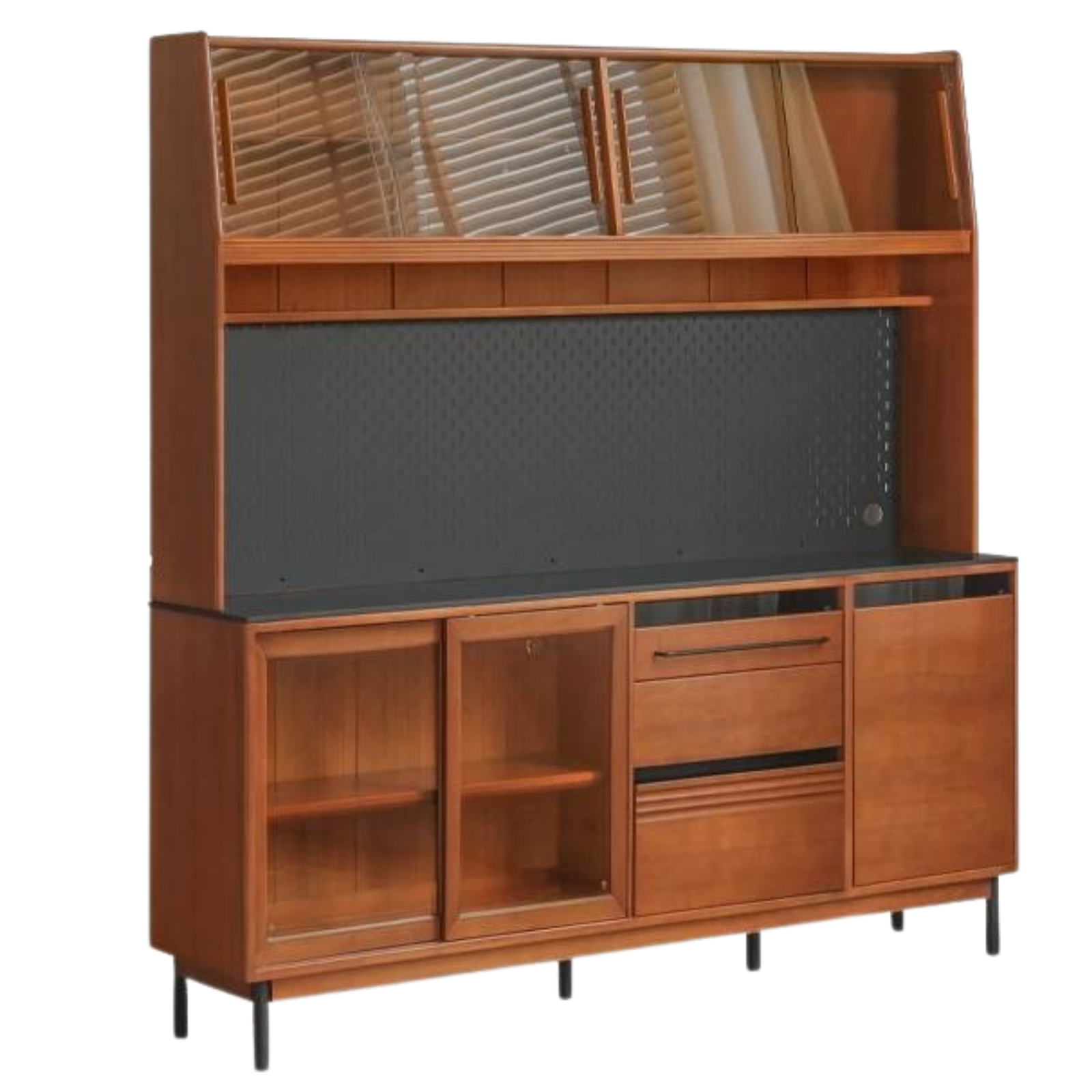 Poplar Solid Wood Antique Style Dining Cabinet