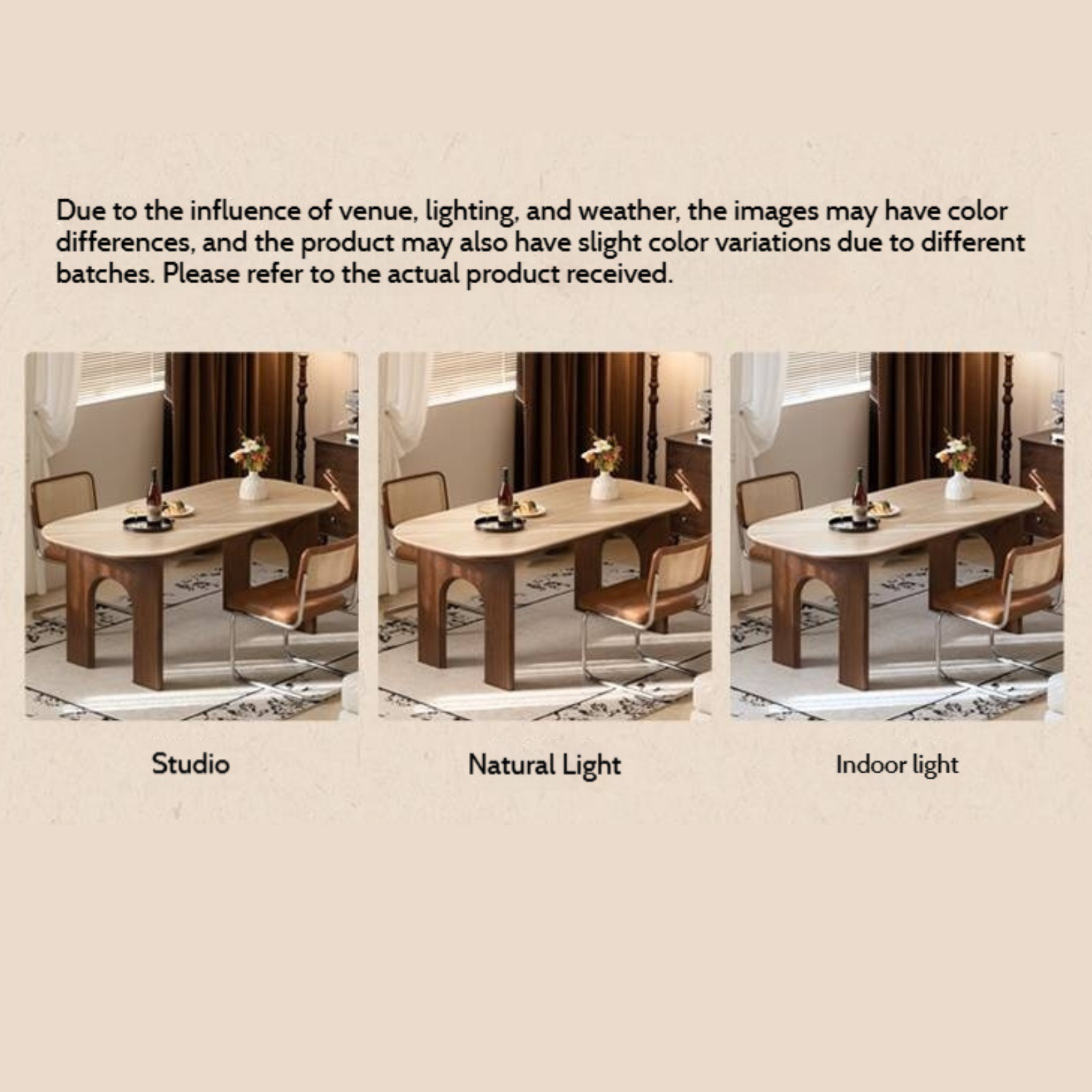 Black Walnut, Oak Solid Wood French Retro Style Dining Table