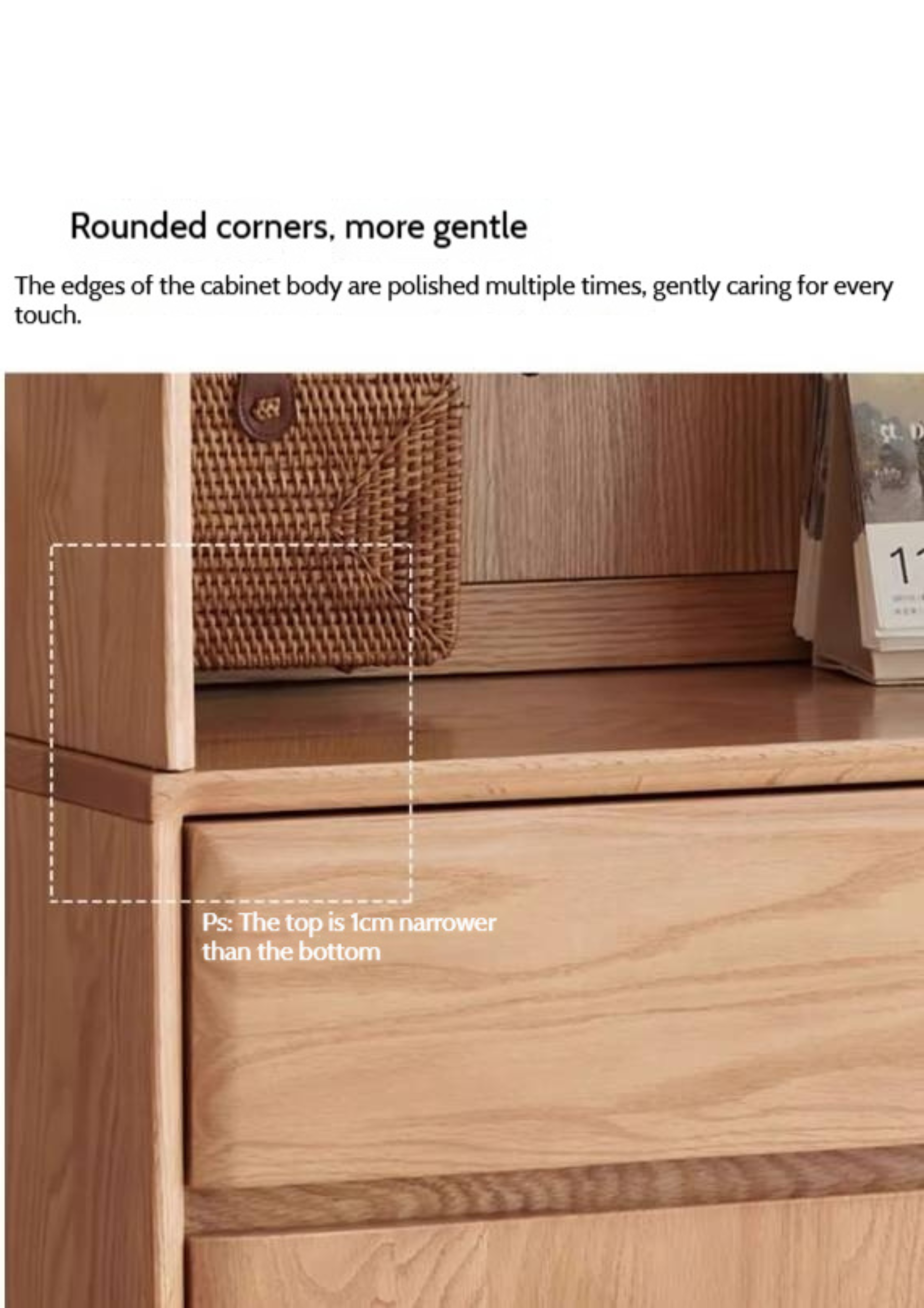 Oak Solid Wood Entrance Hall Cabinet Shoe