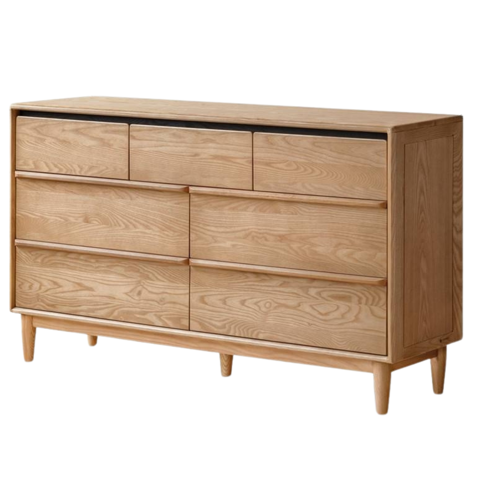 Ash Solid Wood Storage Drawer Cabinet