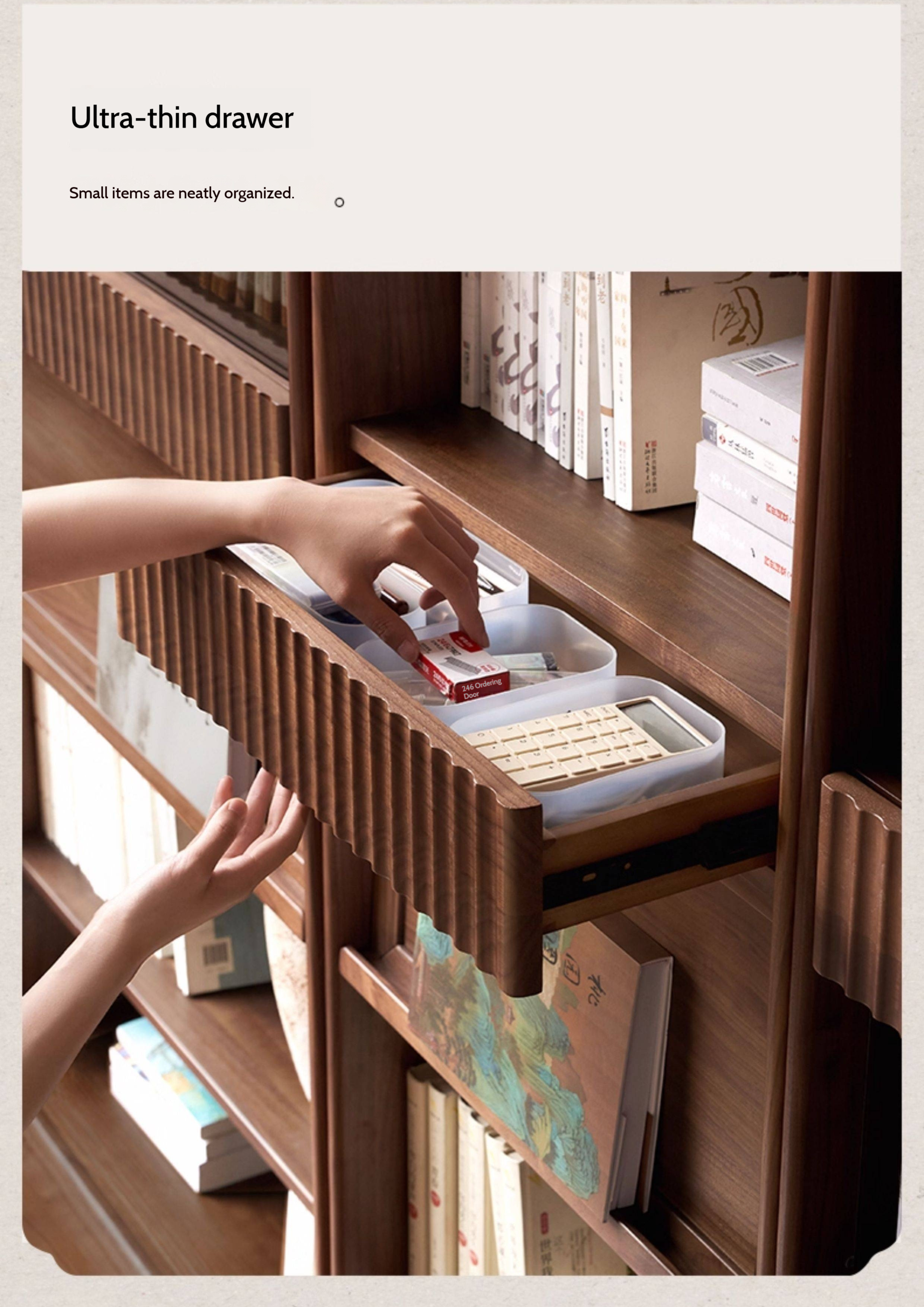 Ash Solid Wood Wall Combination Bookshelf