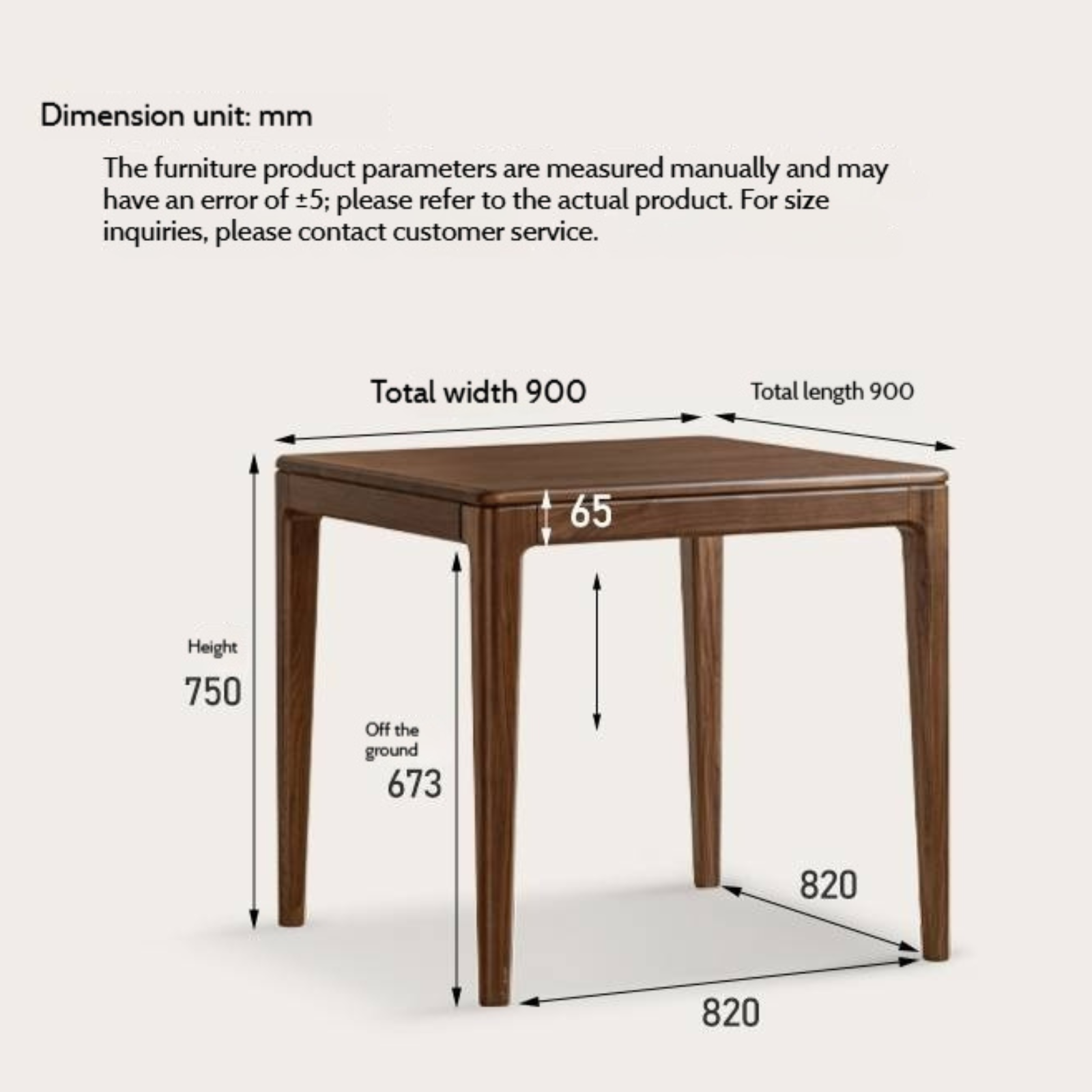 Black Walnut, Oak Solid Wood Modern Rock Board Dining Table