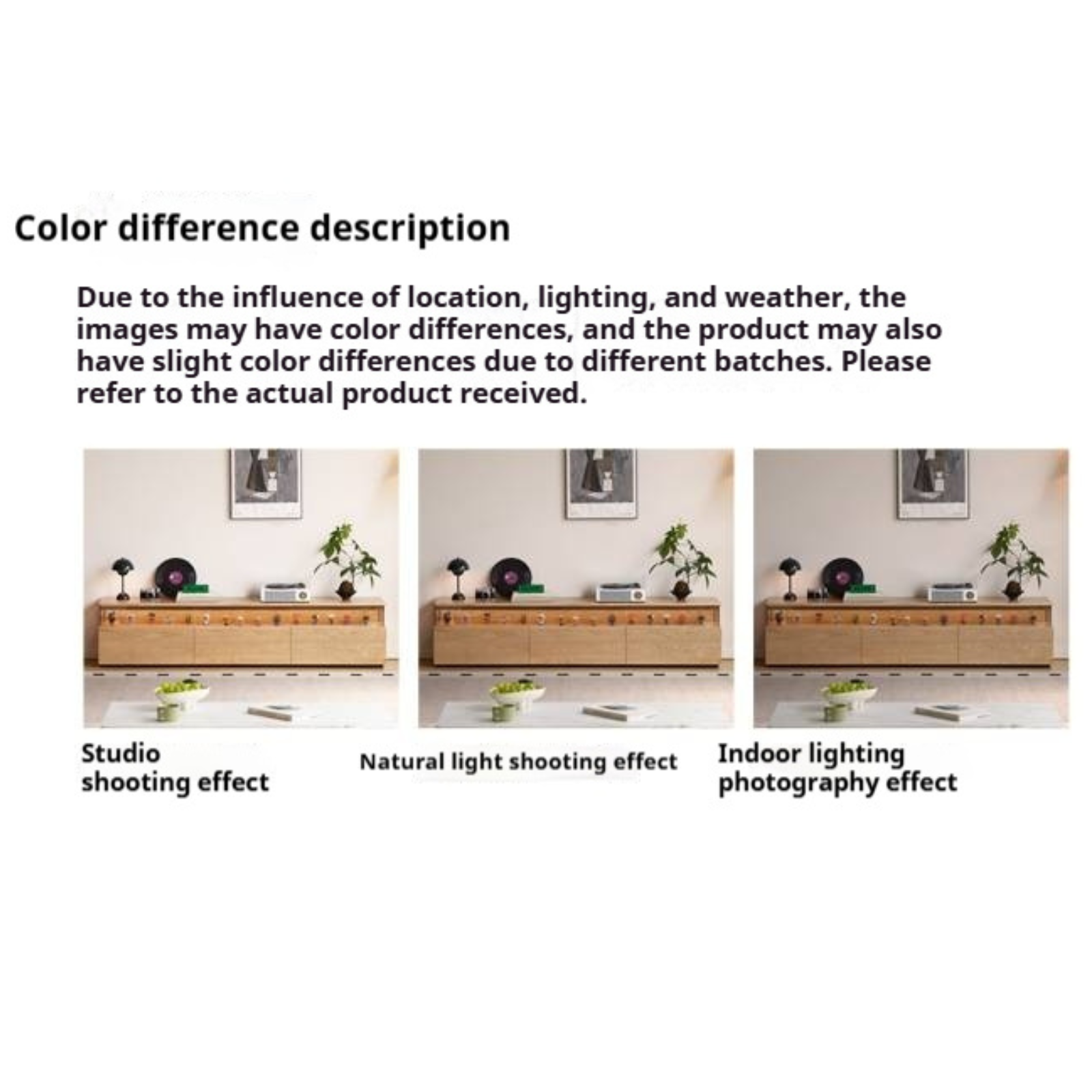 Ash Solid Wood Modern TV Cabinet