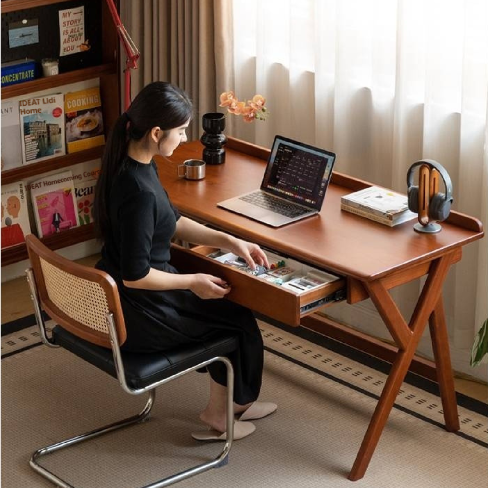 Tulipwood Antique Style Office Desk