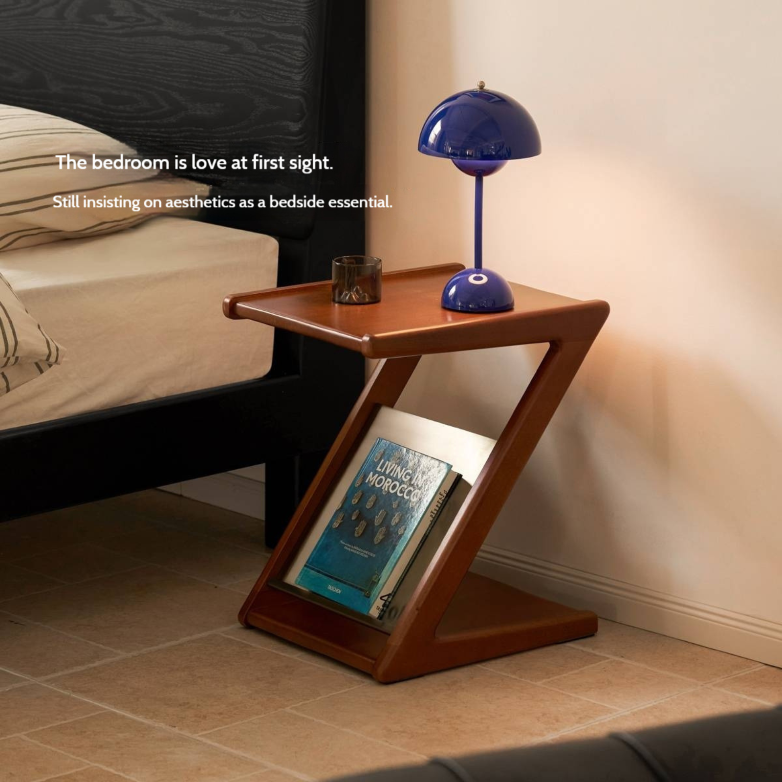 Poplar Solid Wood Bauhaus Style Side Table