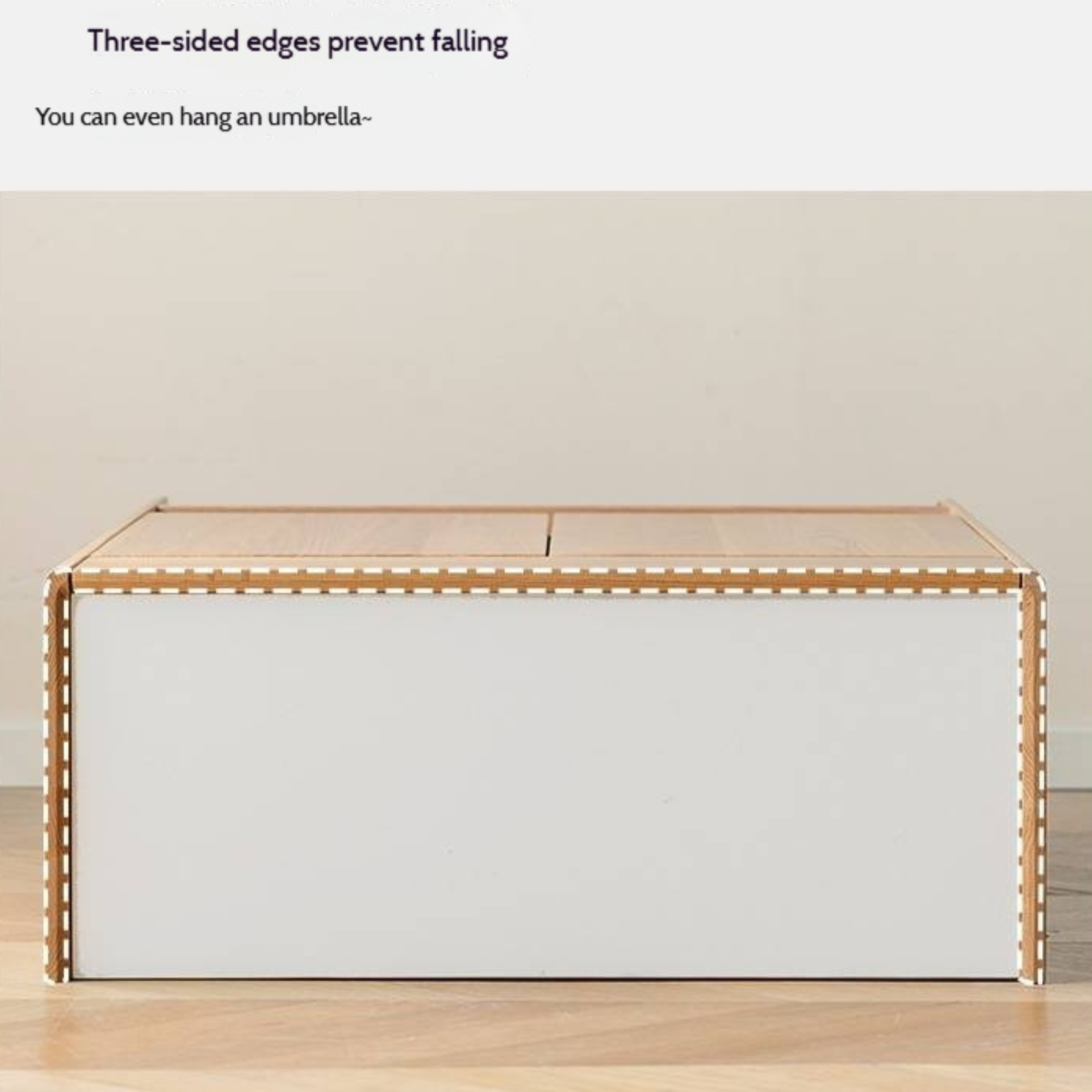 Oak Solid Wood Nordic Rock Slab Shoe Cabinet