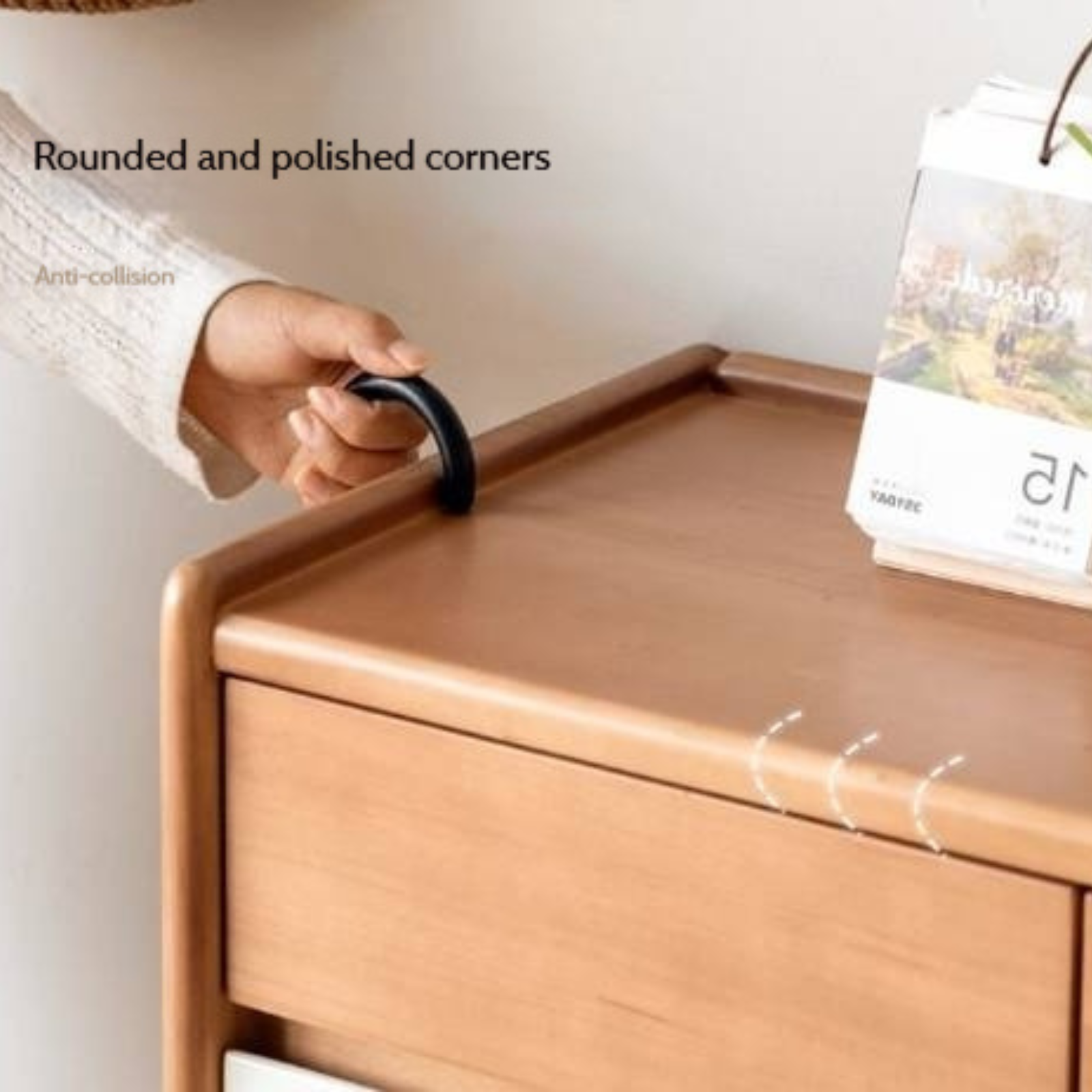 Poplar Solid Wood Shoe Cabinet