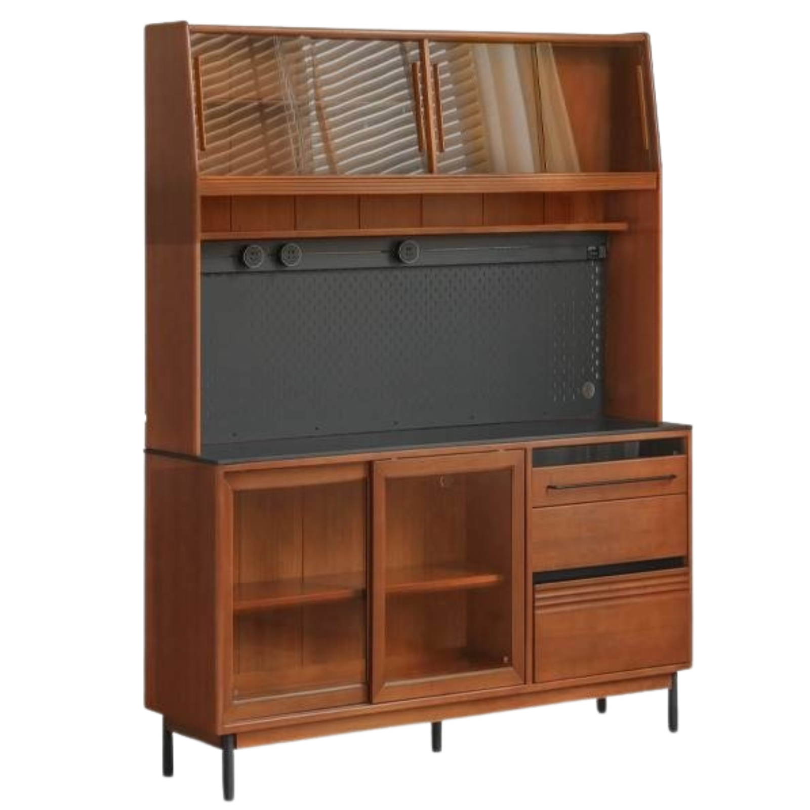 Poplar Solid Wood Antique Style Dining Cabinet