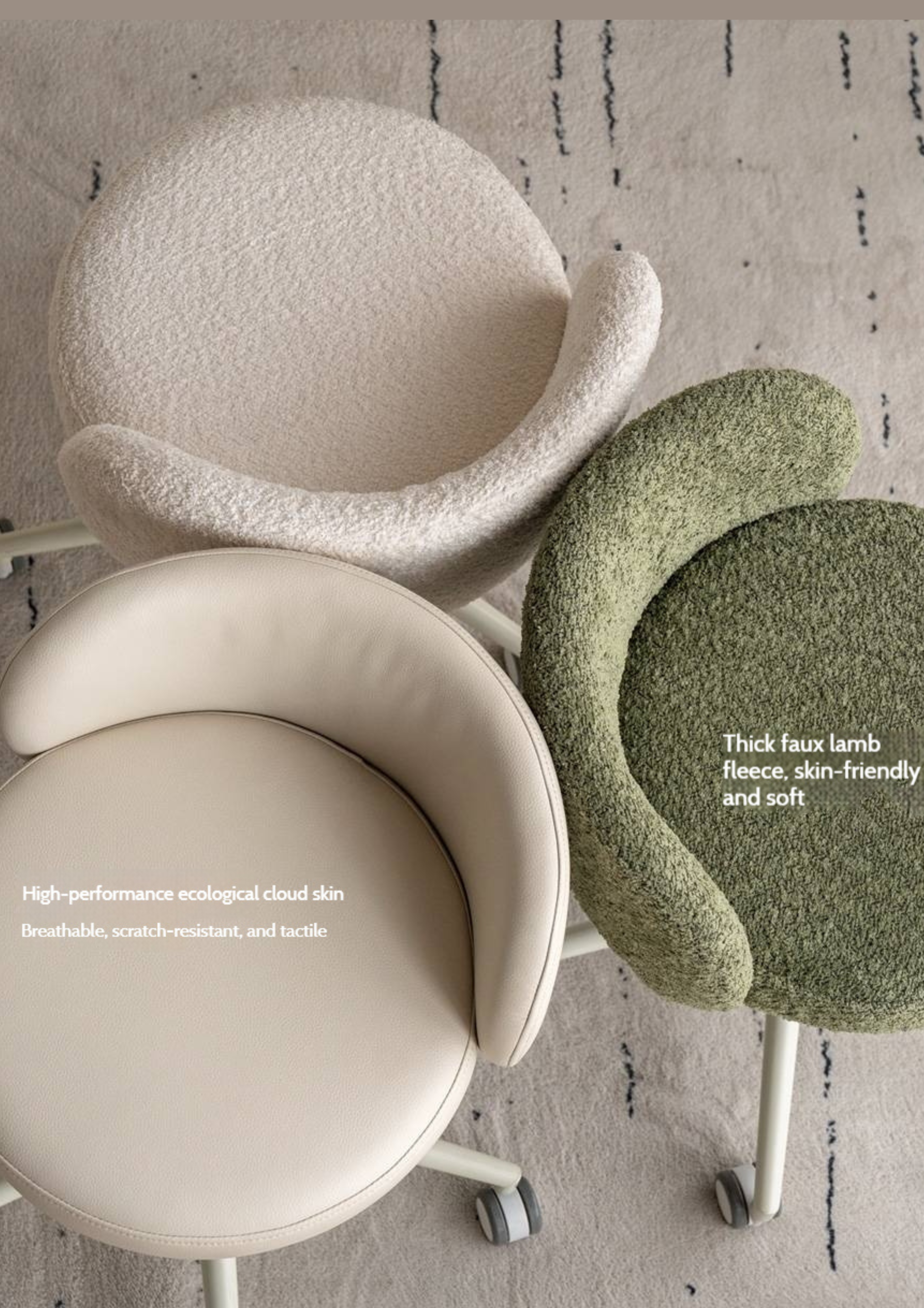 Modern Height Adjustable Makeup Chair