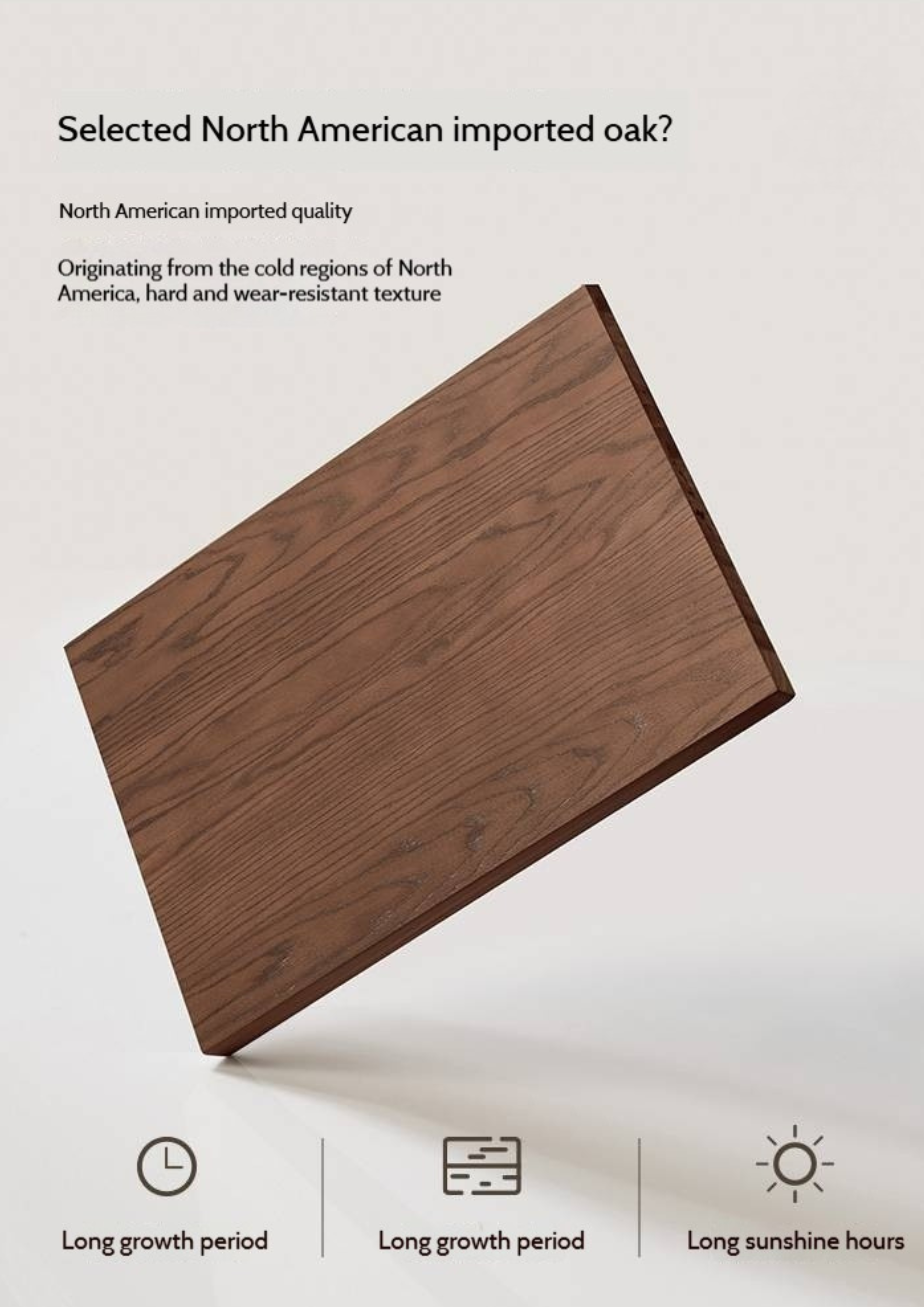Oak Solid Wood Modern Drawer Cabinet